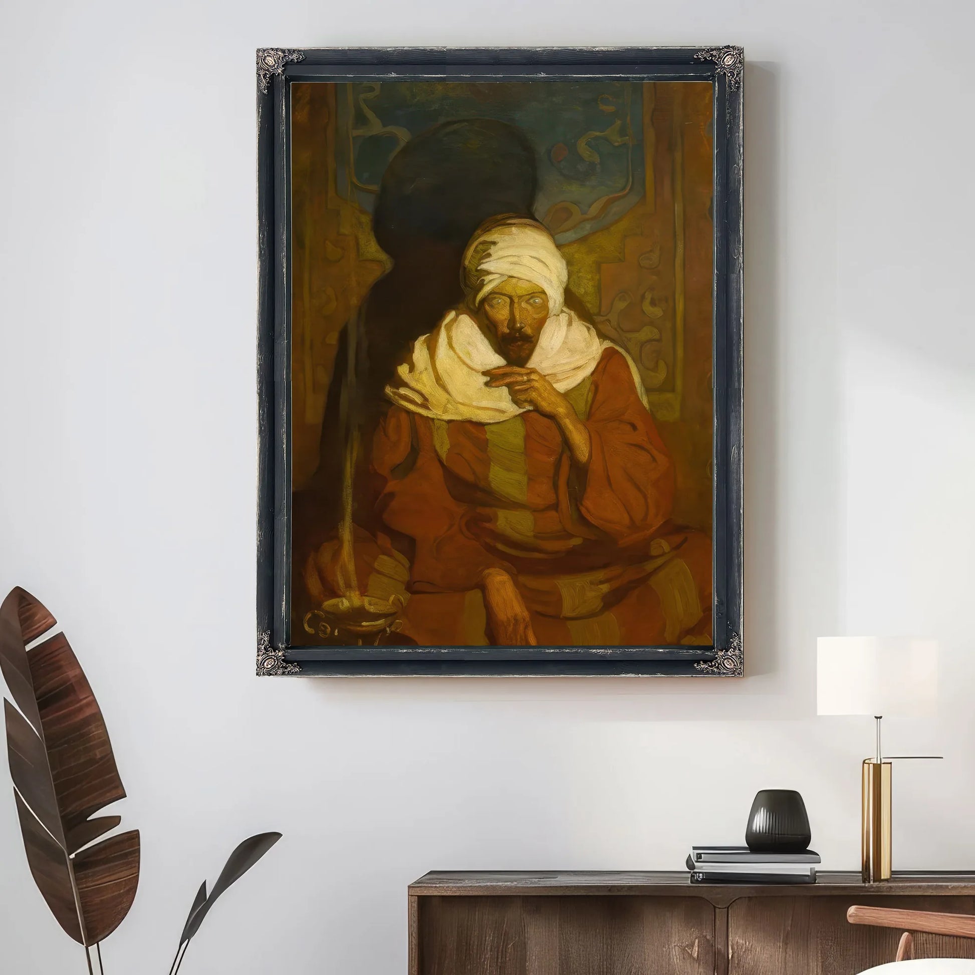 A Hindu Mystic (Seated Arab) By NC Wyeth Fine Art Print