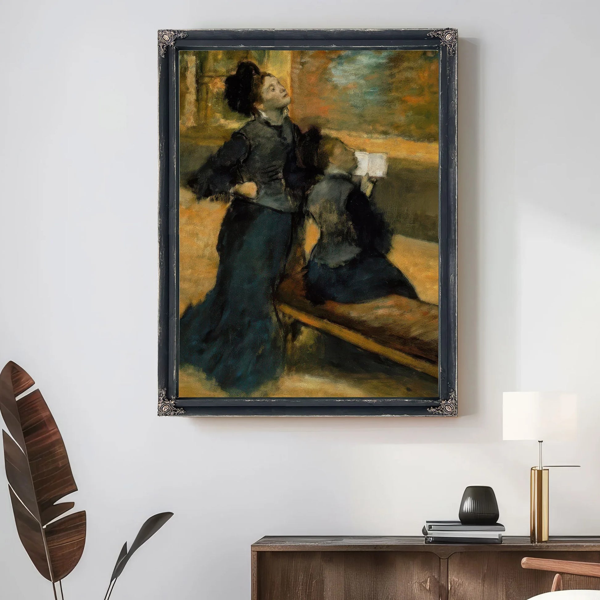 Visit To A Museum By Edgar Degas Fine Art Print