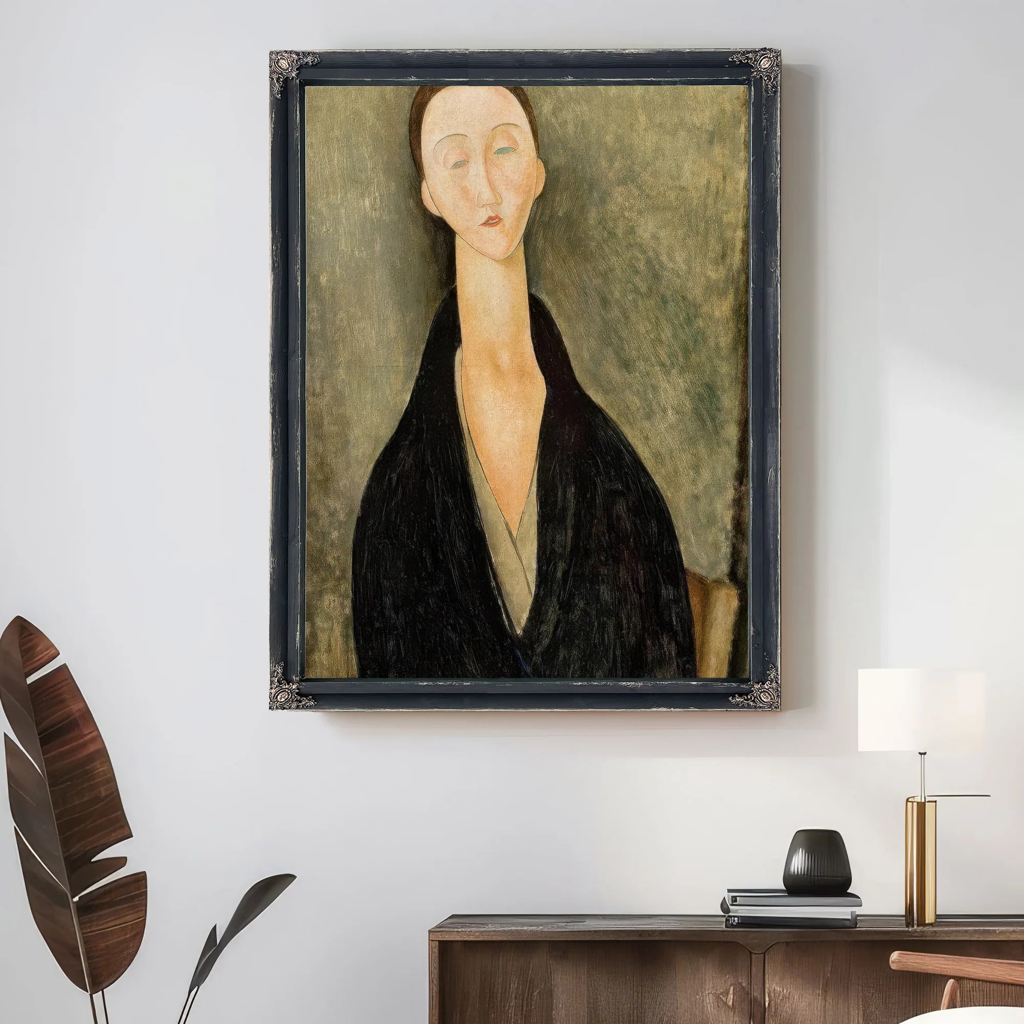Portrait Of Lunia Czechowskab By Amedeo Modigliani Fine Art Print
