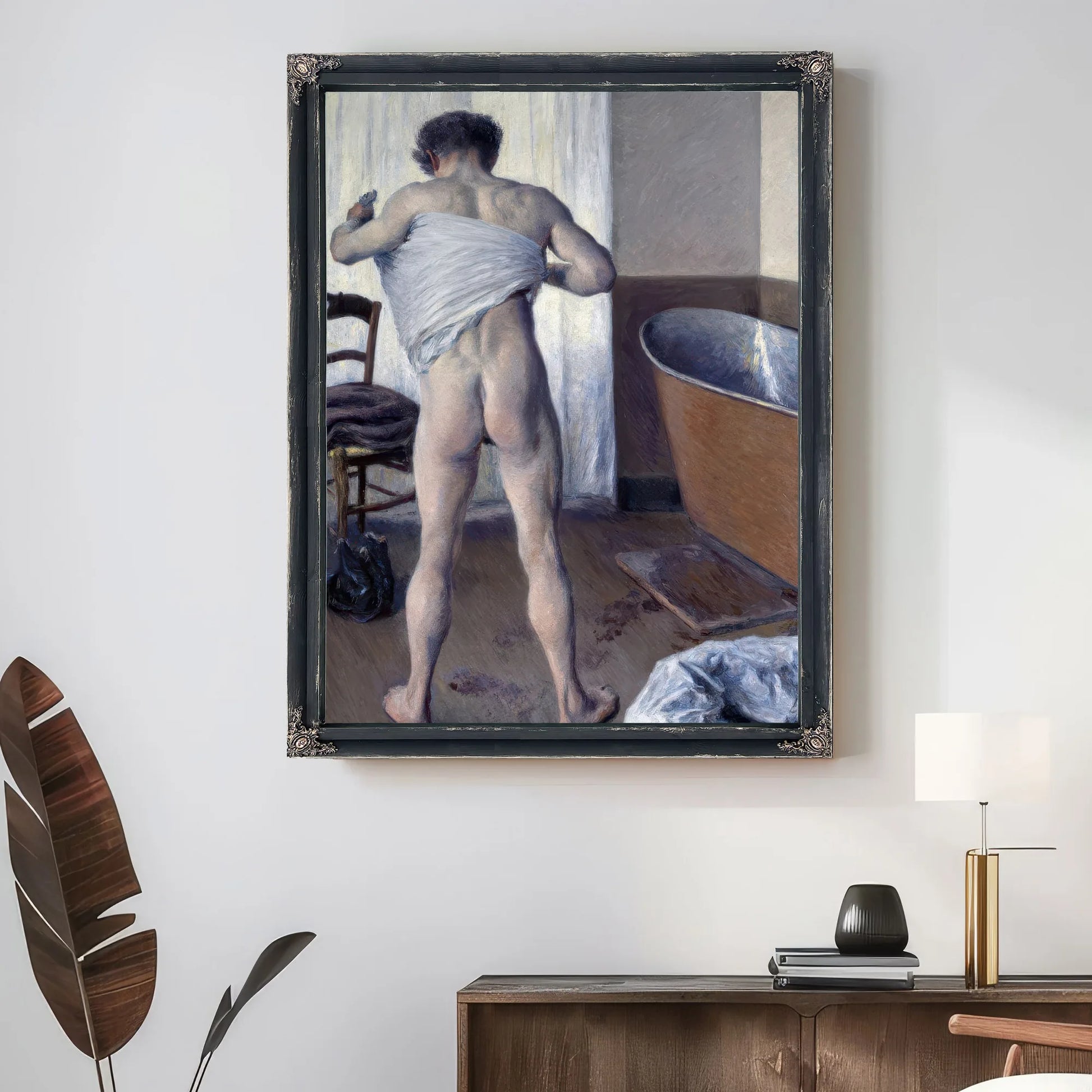 Man At His Bath By Gustave Caillebotte Fine Art Print