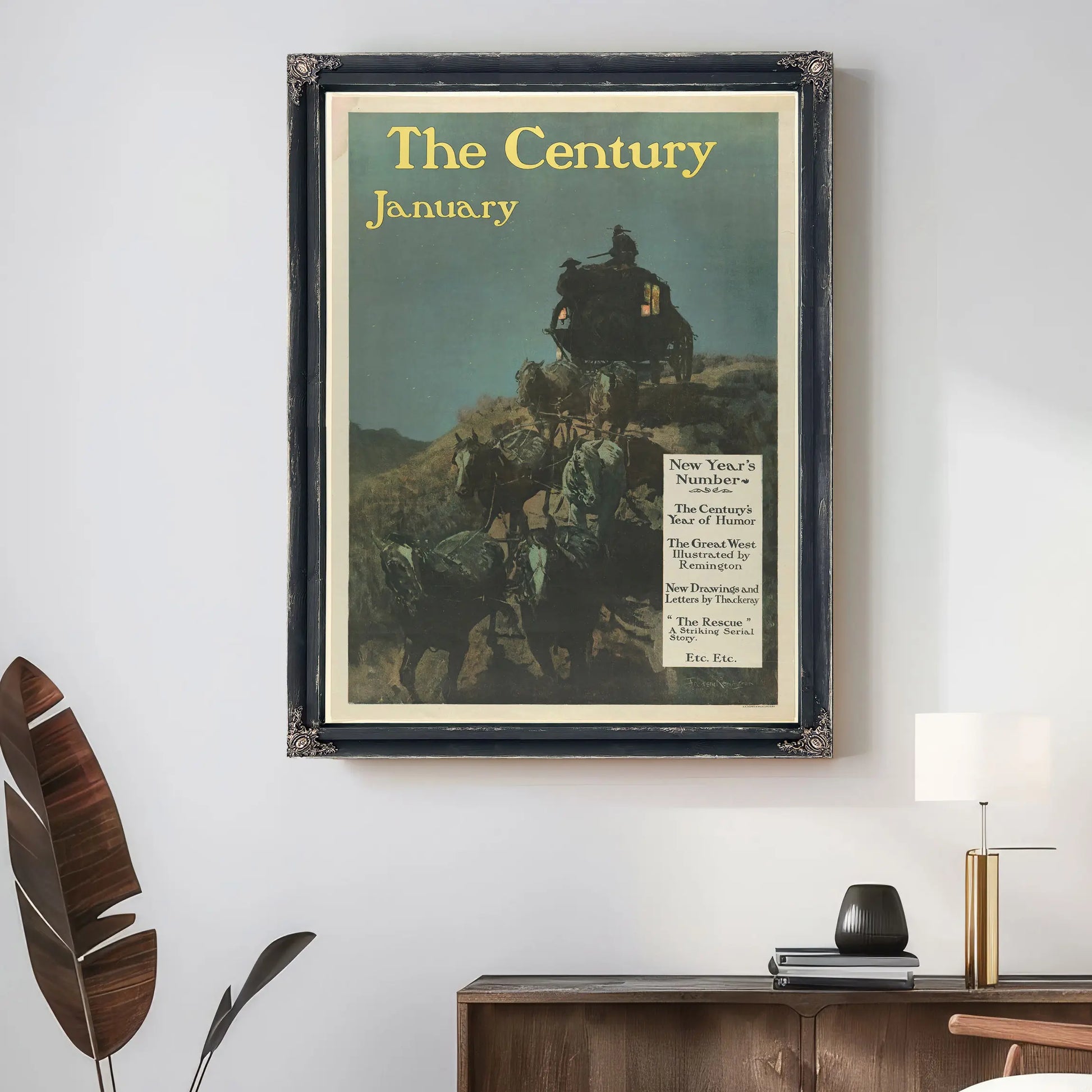 The Century New Year S Number January by Frederic Remington