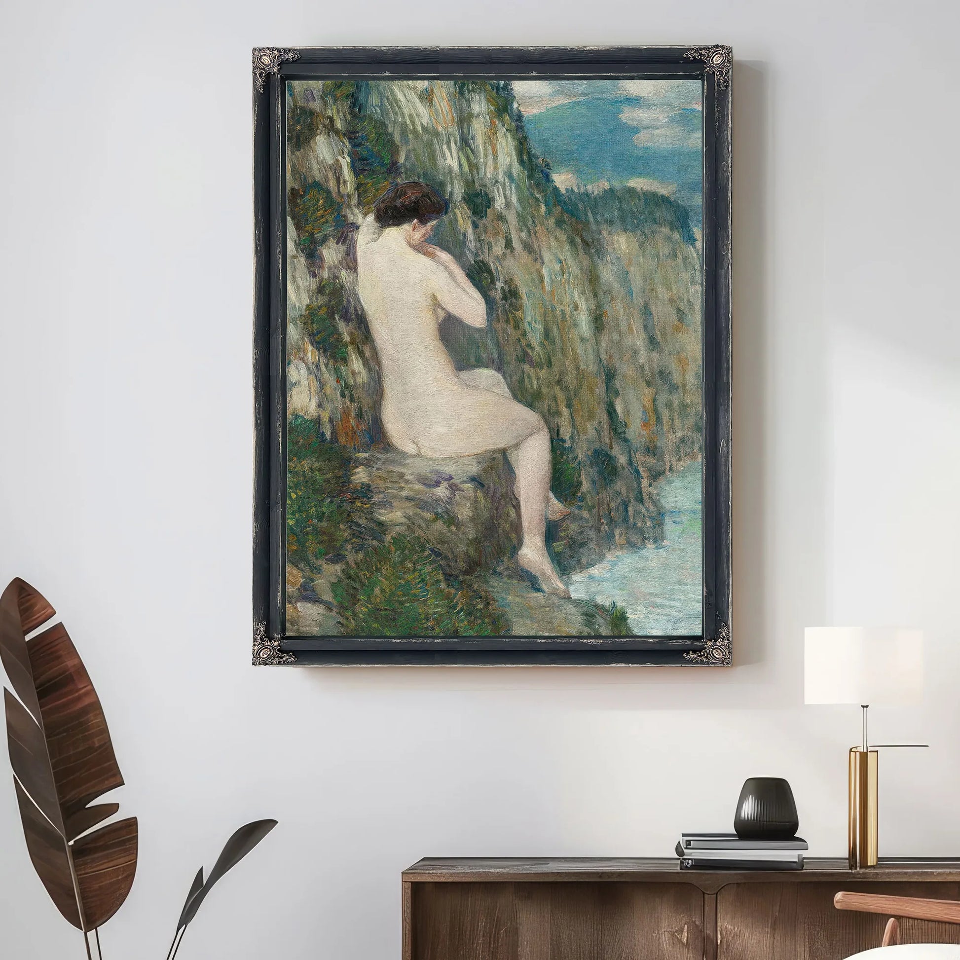 Nude In The Water By Pierre Auguste Renoir Fine Art Print