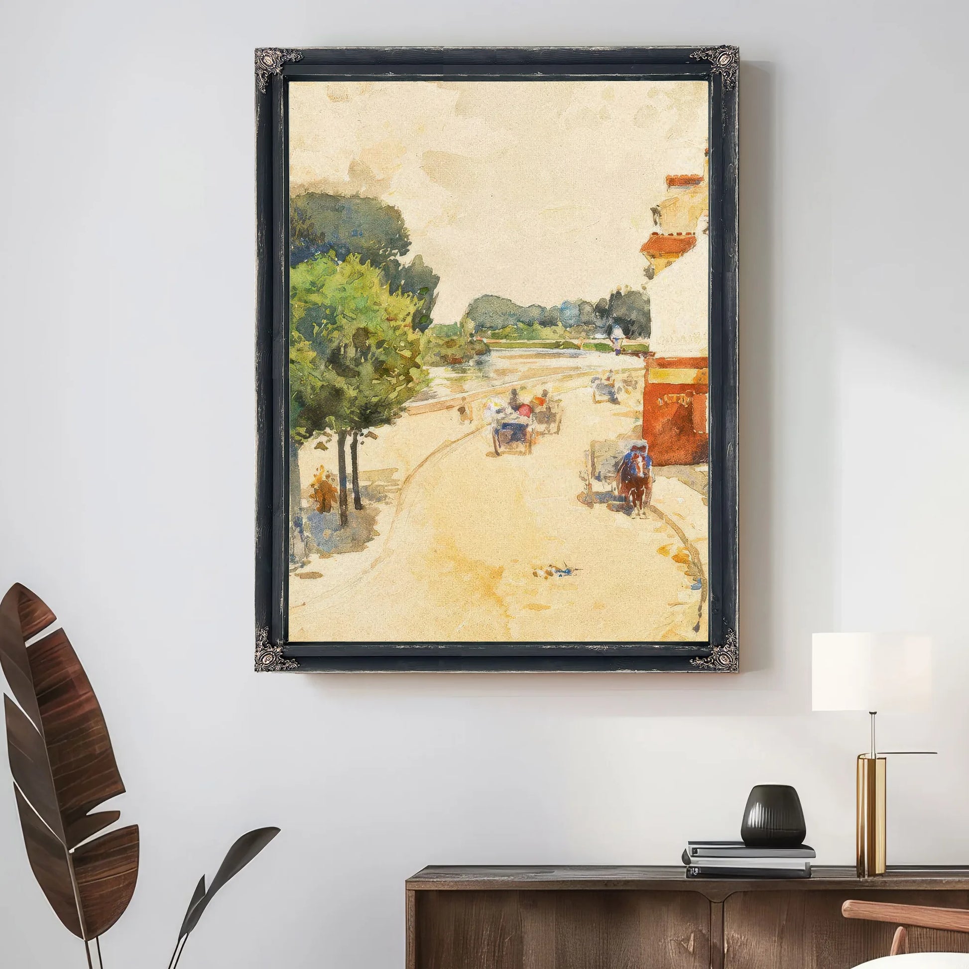 Along The Seine, Bougival By Childe Hassam Fine Art Print