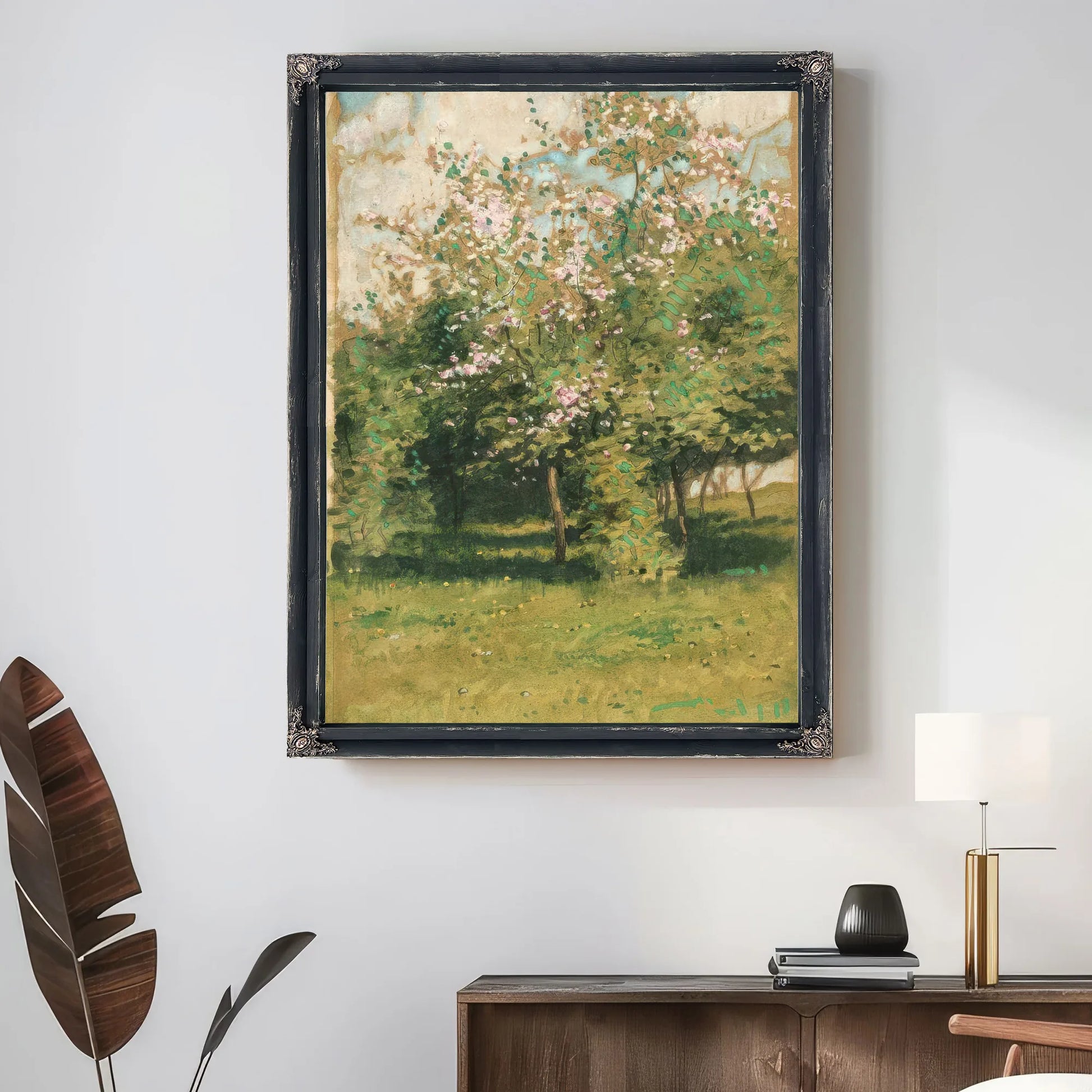 Blossoming Trees By Childe Hassam Fine Art Print