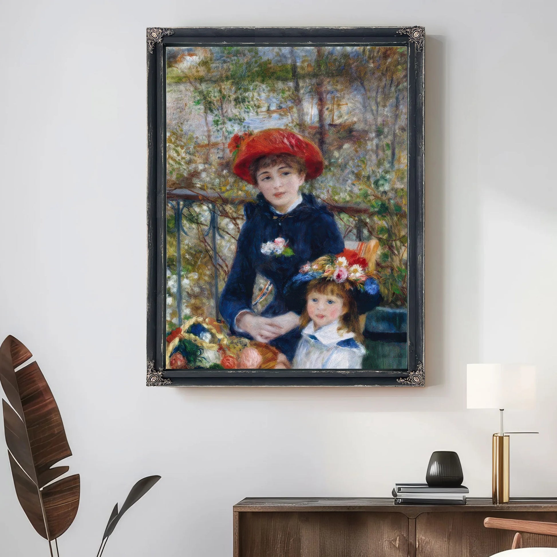 Two Sisters (On The Terrace) By Pierre August Renoir Fine Art Print
