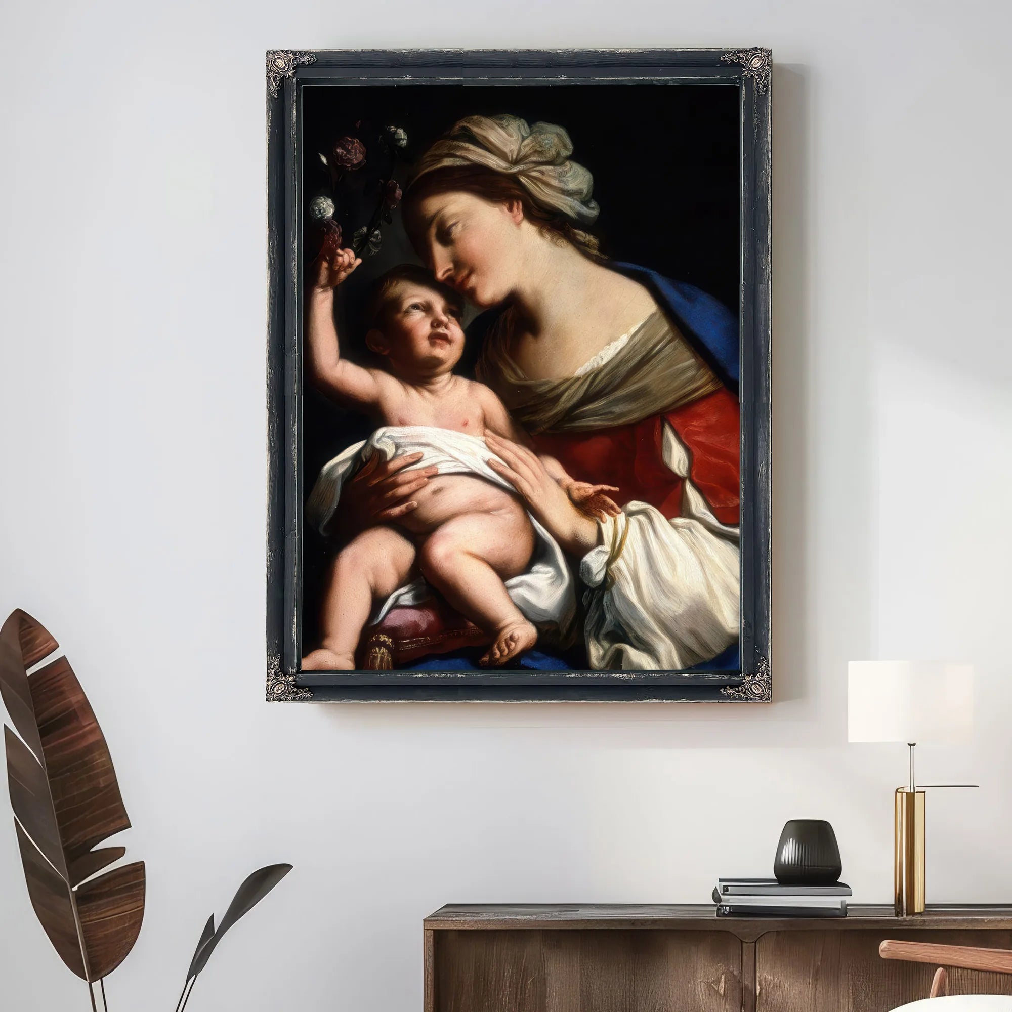 Virgin And Child 1663 By Elisabetta Sirani Fine Art Print
