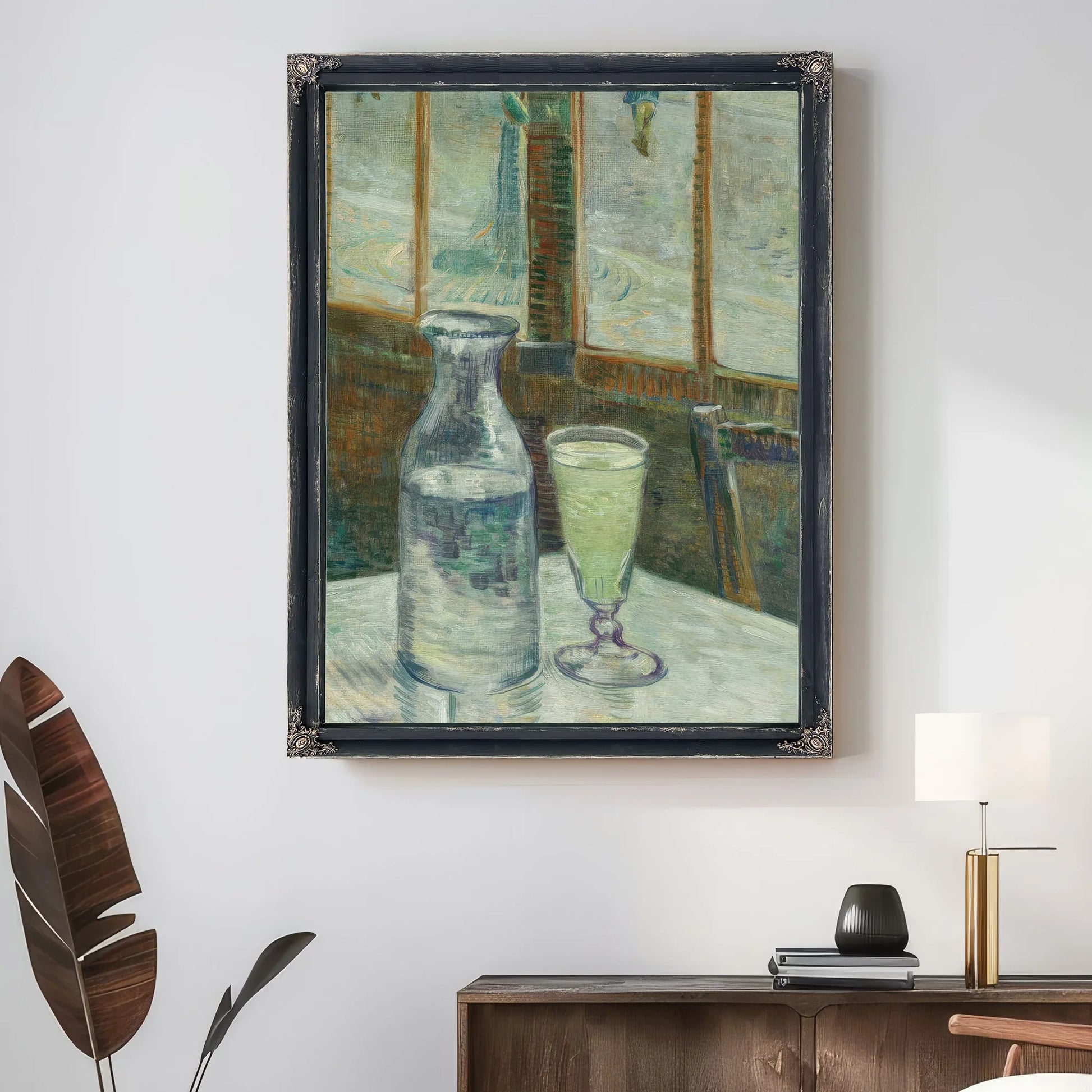 Cafe Table With Absinth (Mesa De Cafe Con Absenta) By Vincent Van Gogh Fine Art Print