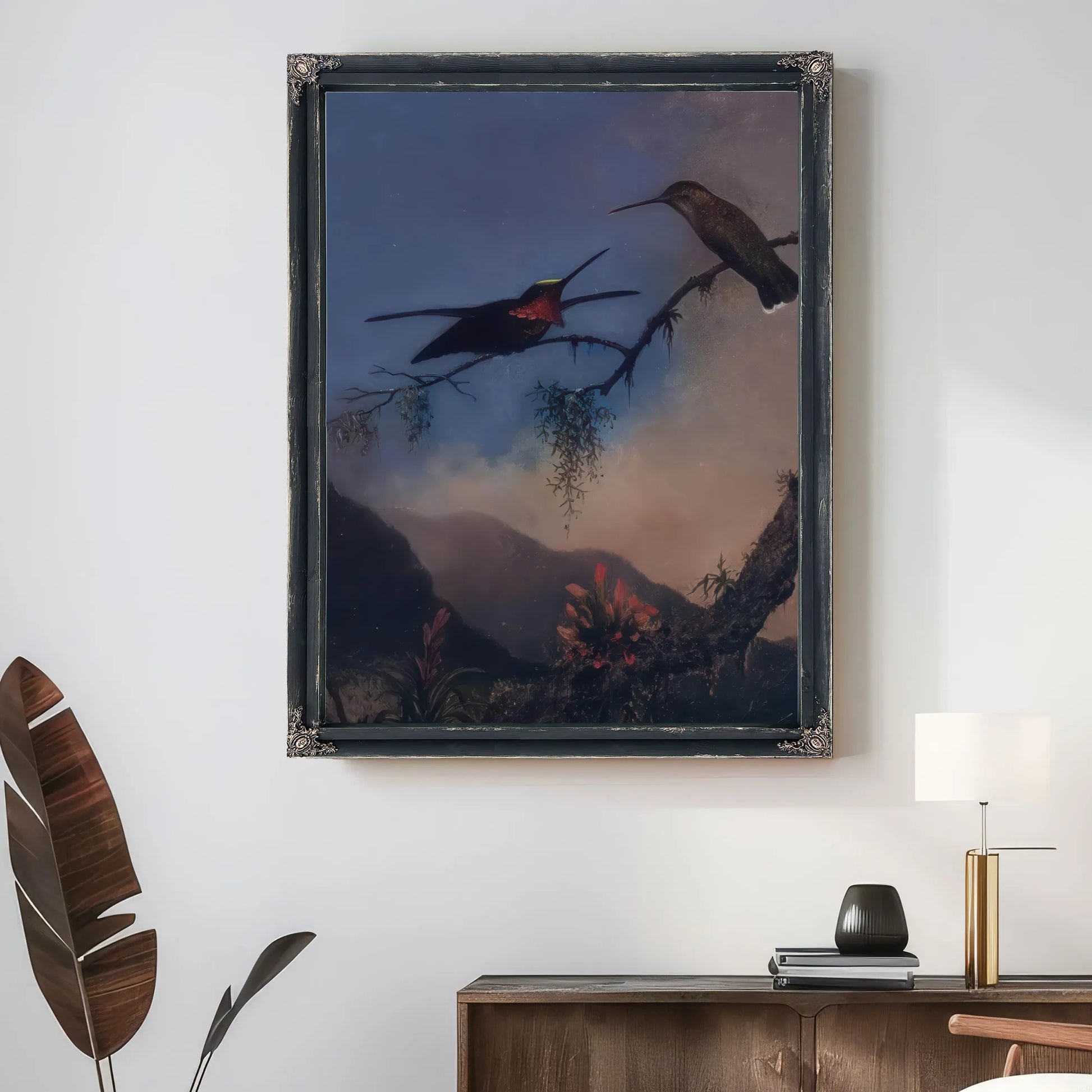 Stripe Breasted Starthroat By Martin Johnson Heade Fine Art Print