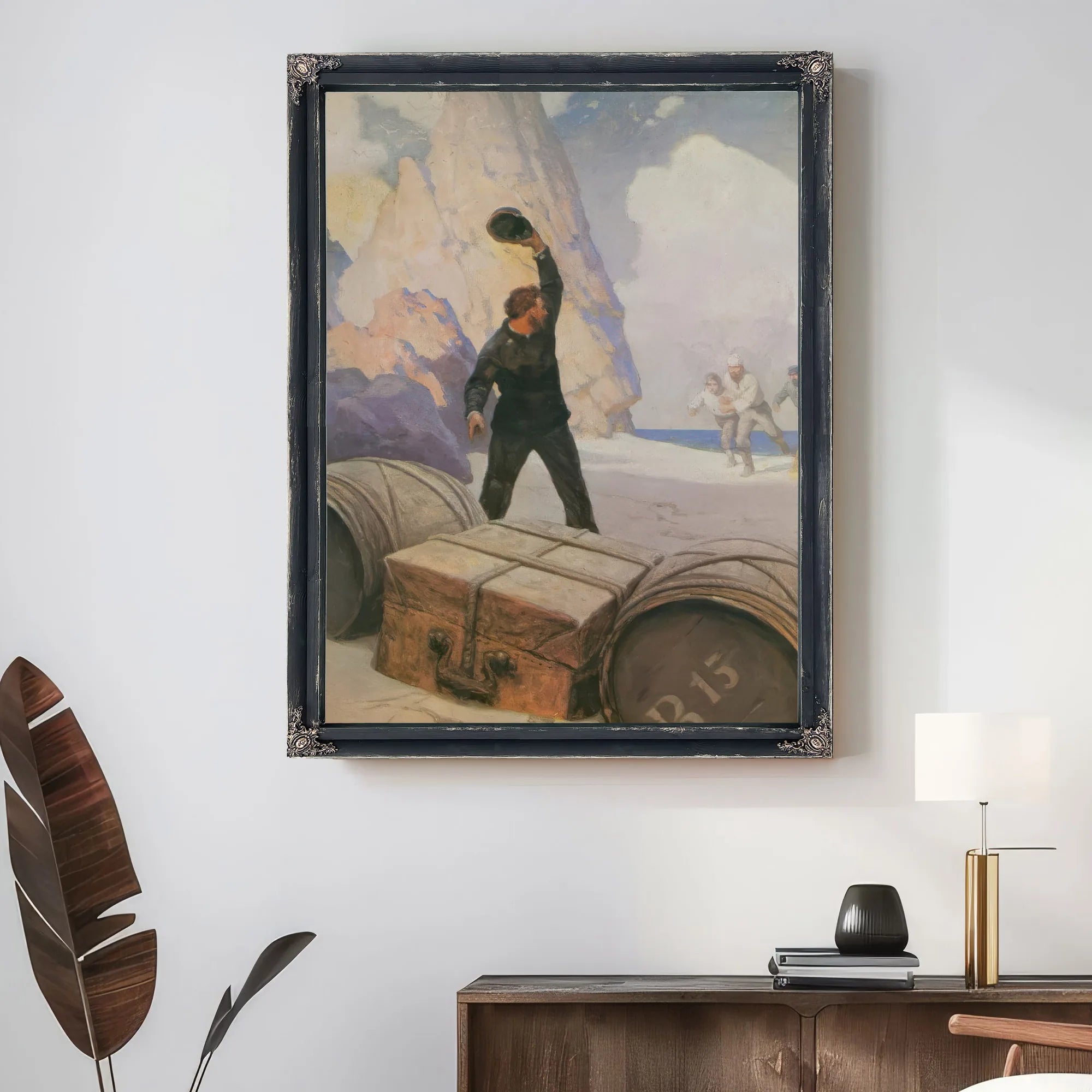 The Discovery Of The Chest By NC Wyeth Fine Art Print
