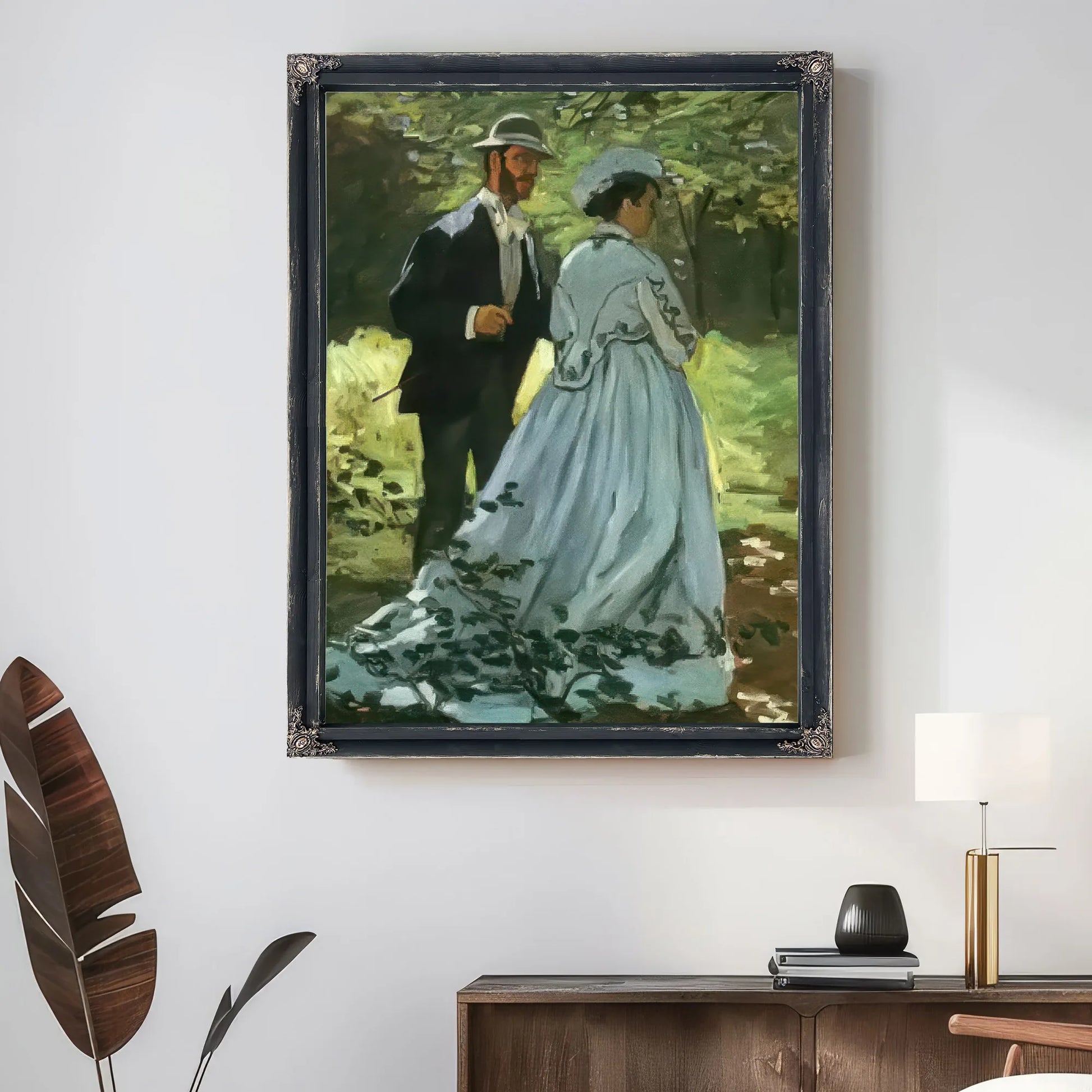 The Walkers By Claude Monet Fine Art Print