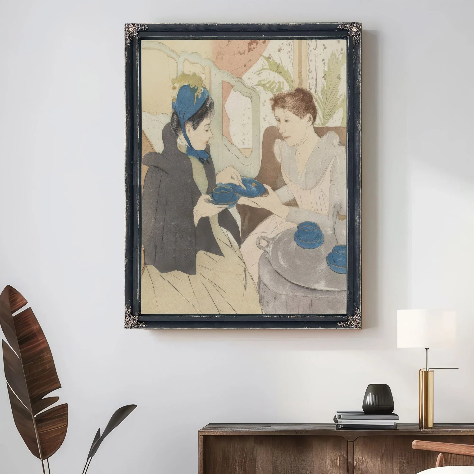 Afternoon Tea Party By Mary Cassatt Fine Art Print