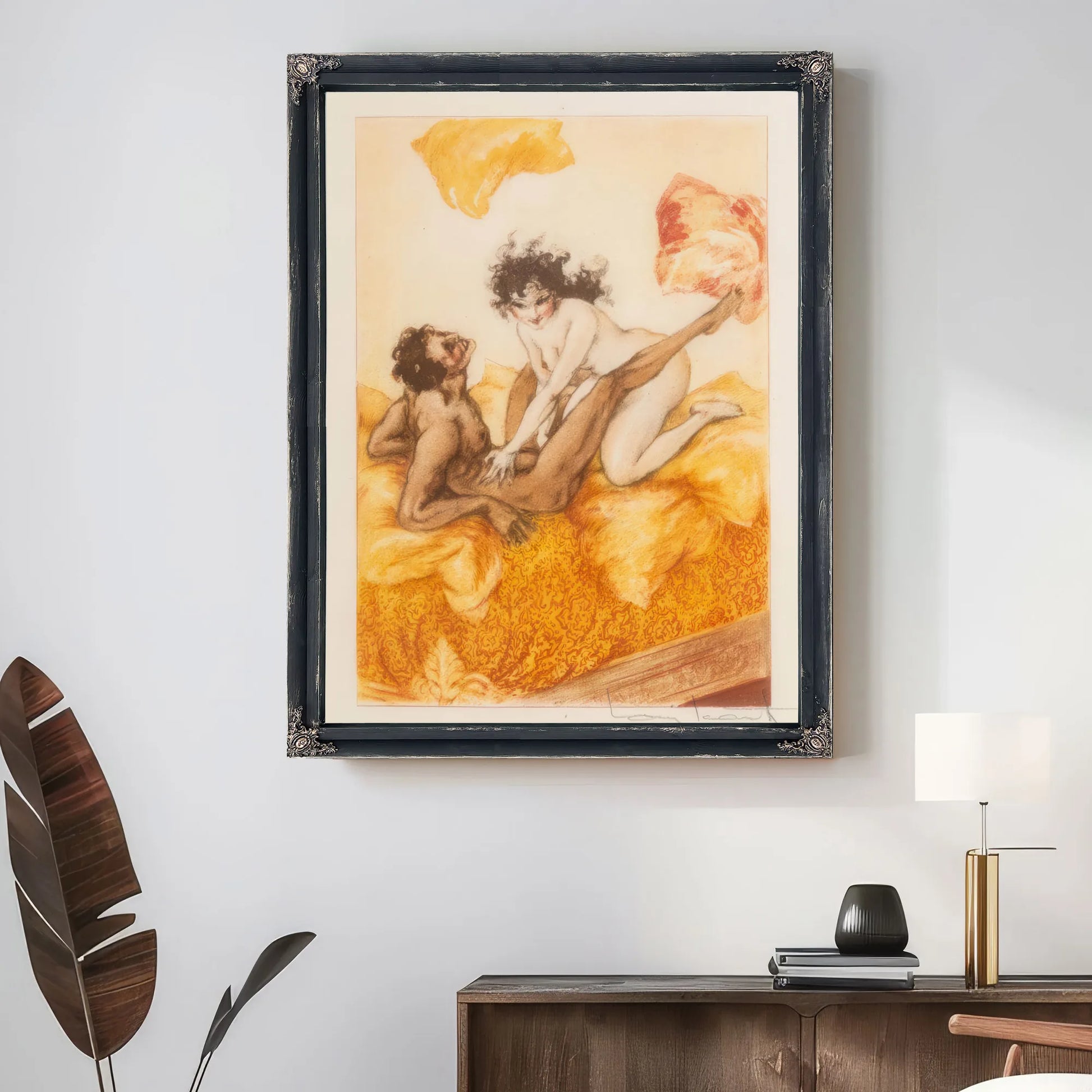 Le Sopha 1935 By Louis Icart Fine Art Print