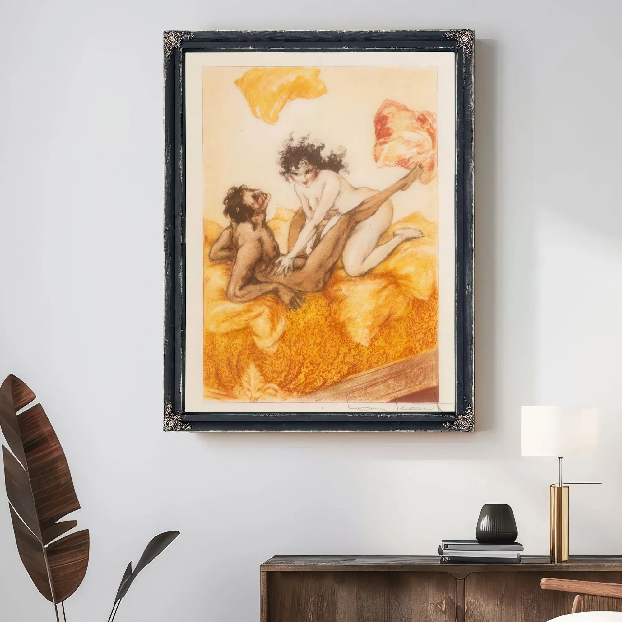 Le Sopha 1935 By Louis Icart Fine Art Print