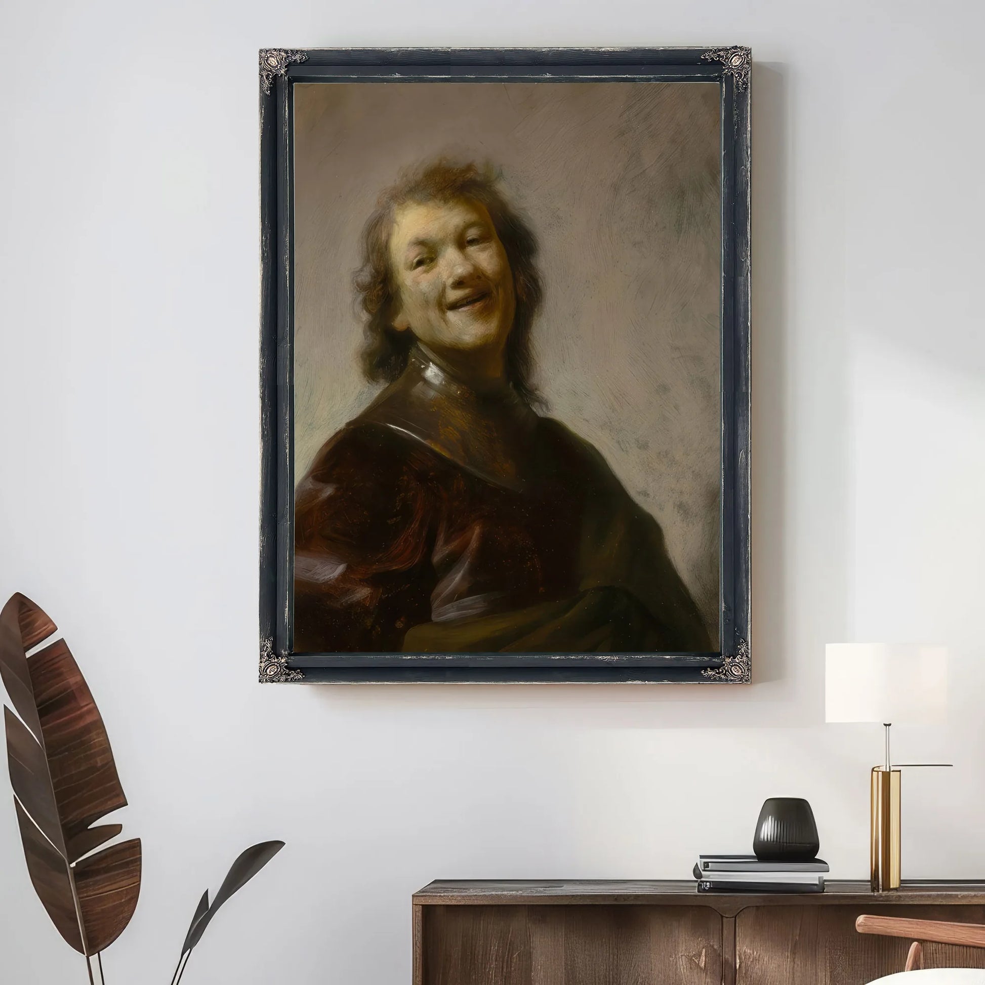 Rembrandt Laughing By Rembrandt Fine Art Print