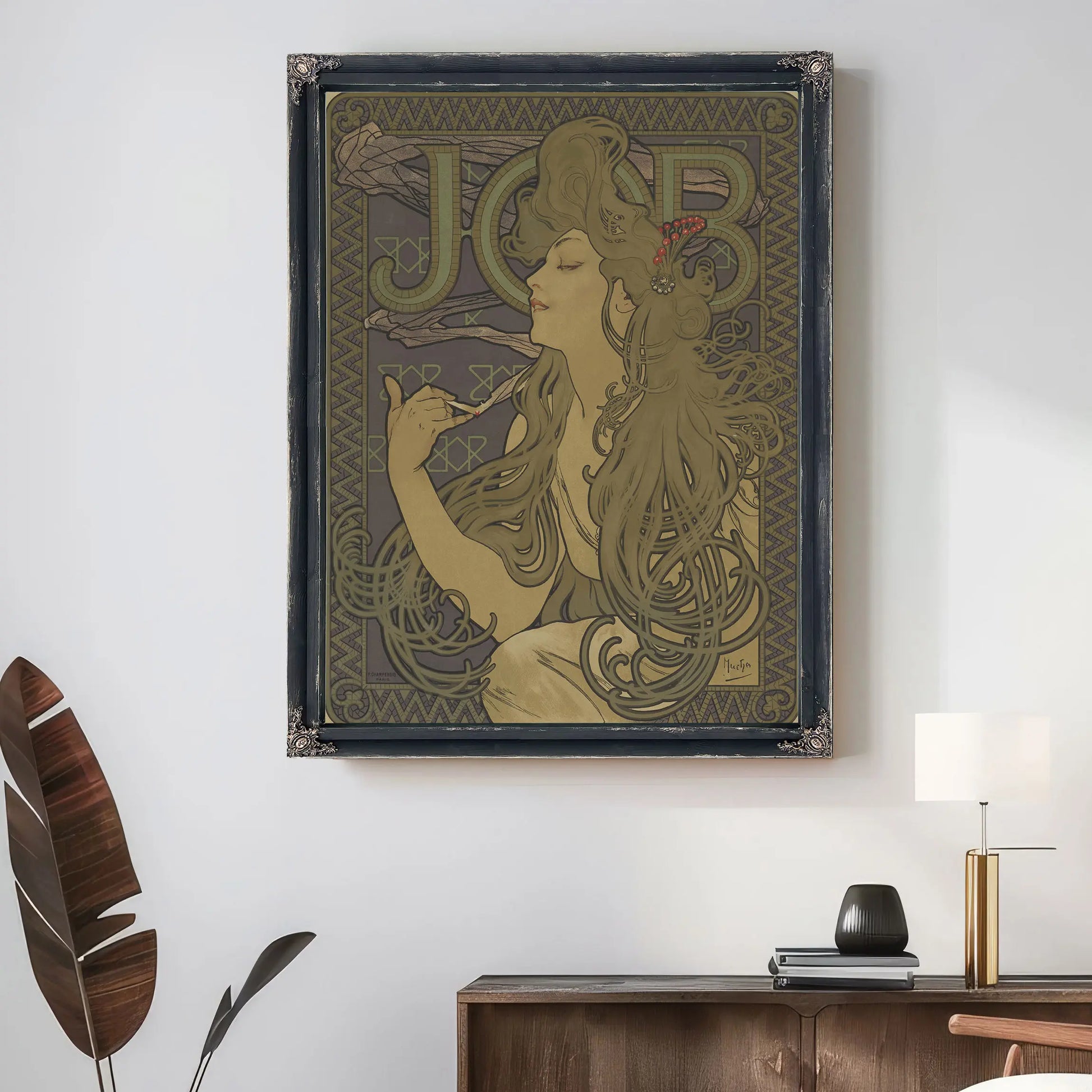 Poster For The Rolling Paper Manufactuer Job by Alphonse Mucha