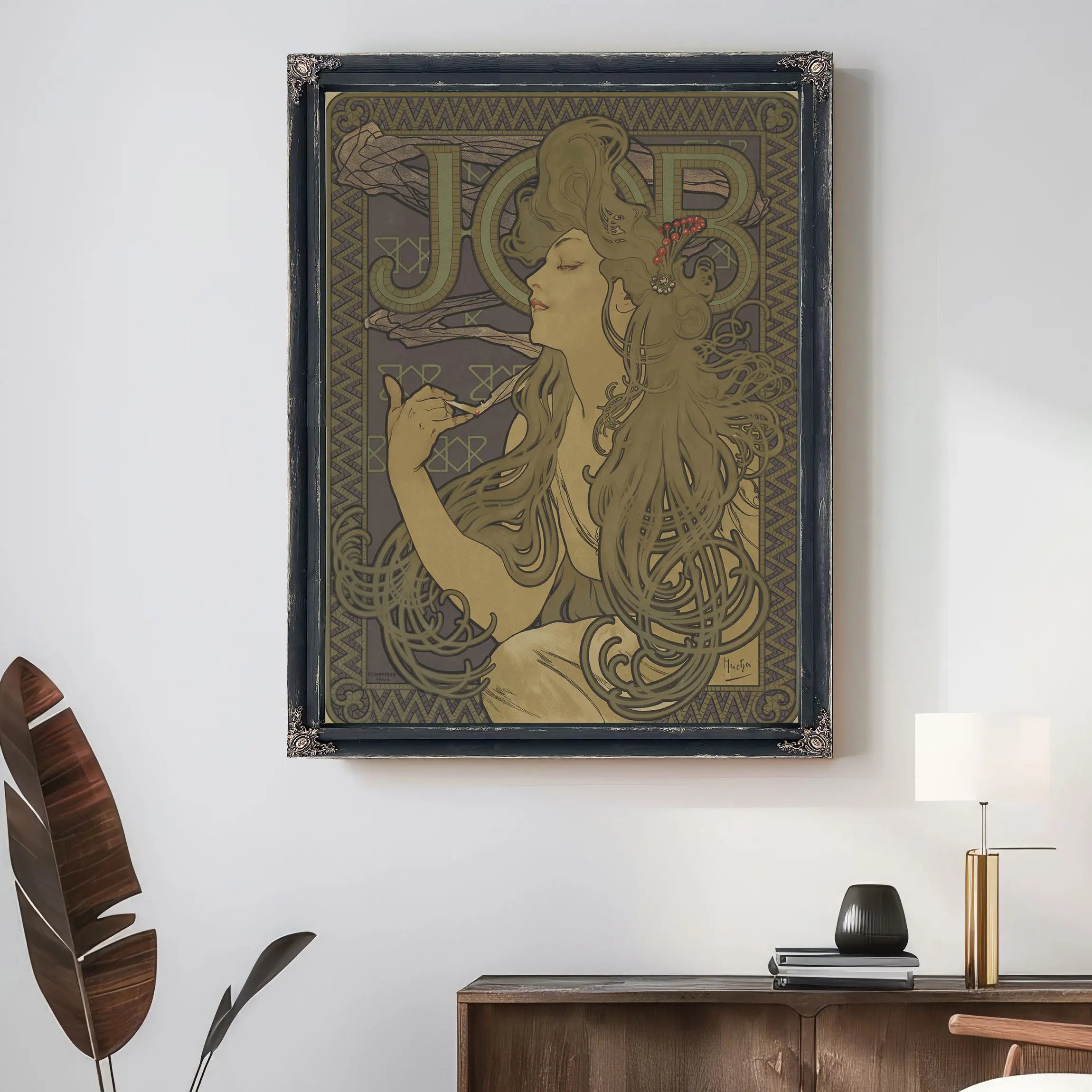 Poster For The Rolling Paper Manufactuer Job by Alphonse Mucha