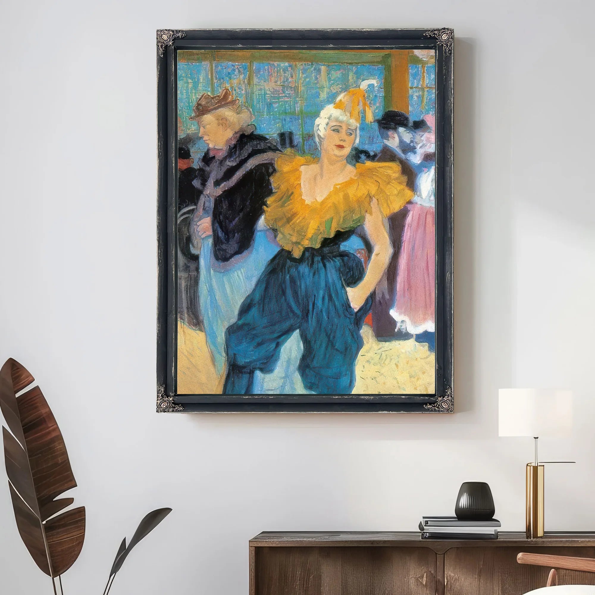 The Clownesse Cha U Kao At The Moulin By Amedeo Modigliani Fine Art Print
