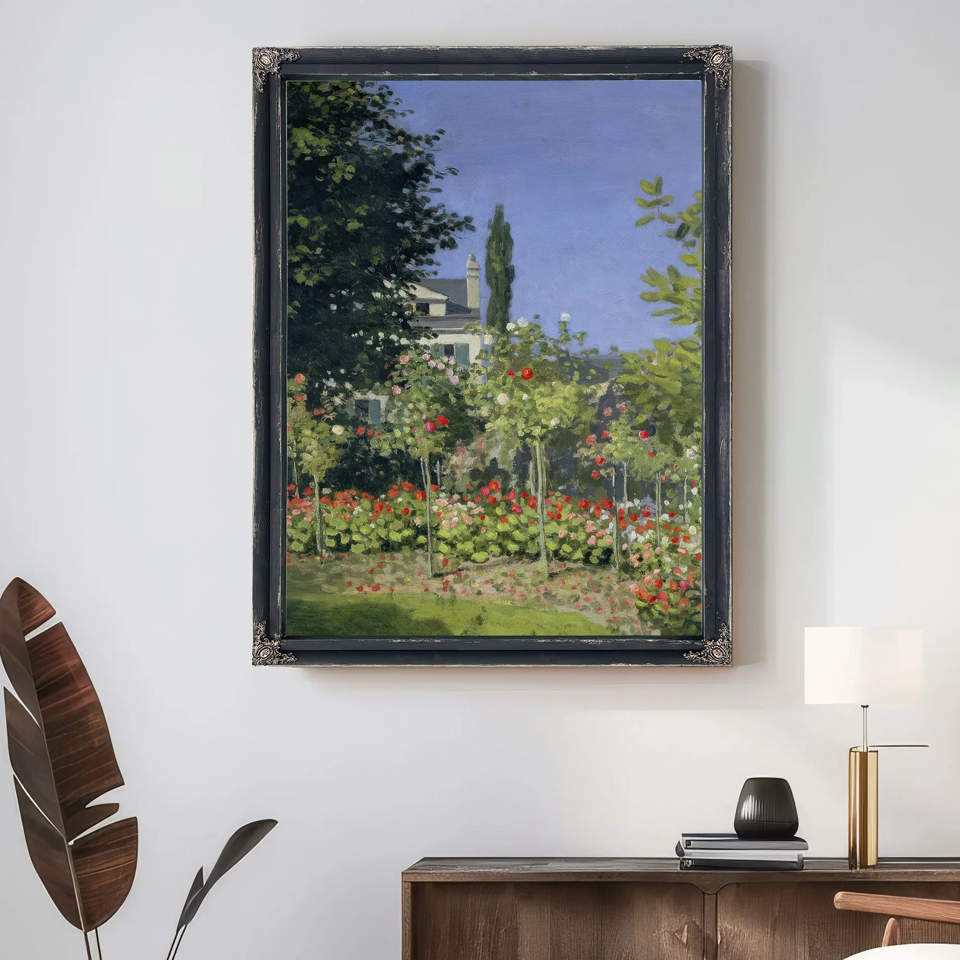 Flowering Garden At Sainte Adresse By Claude Monet Fine Art Print