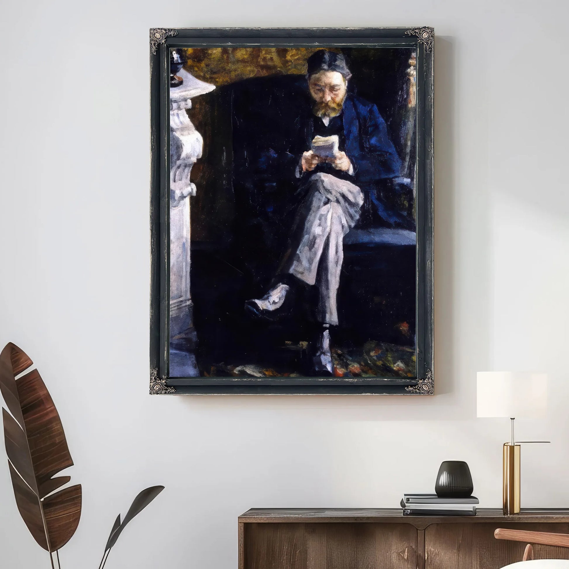 Portrait Of The Artist's Father By James Ensor Fine Art Print