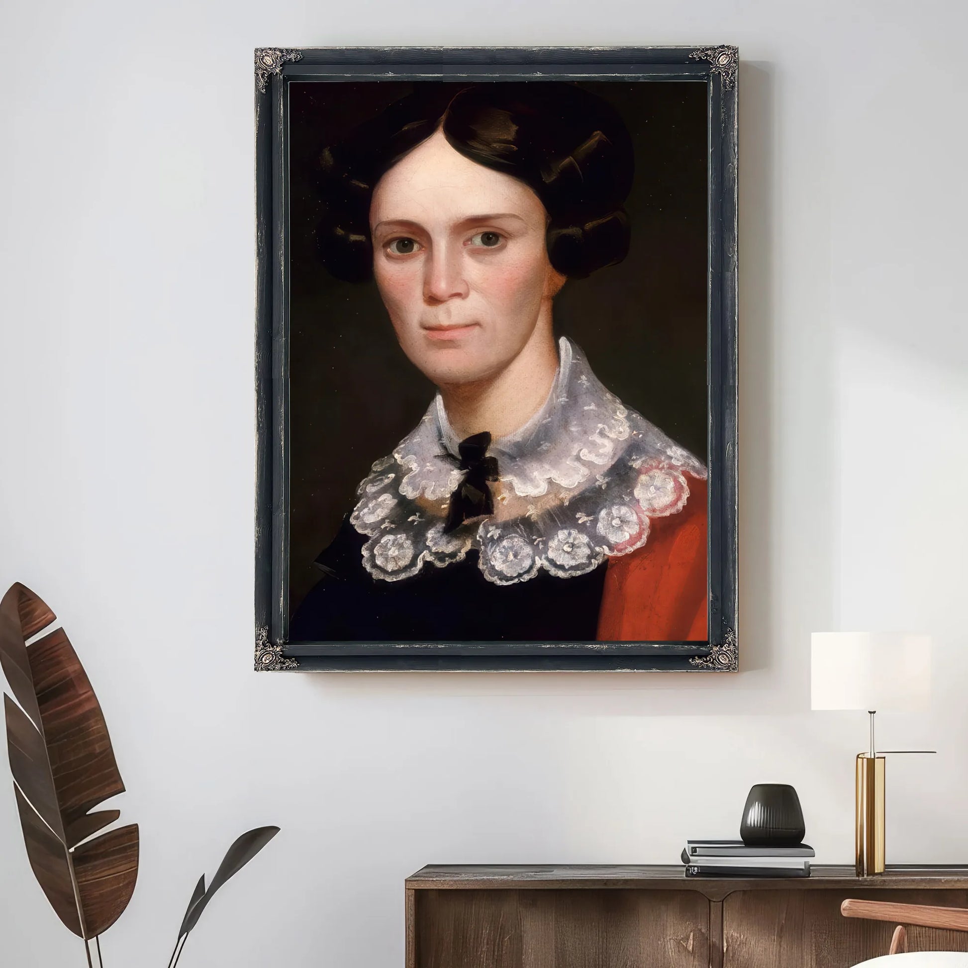 Portrait Of A Woman By George Catlin Fine Art Print