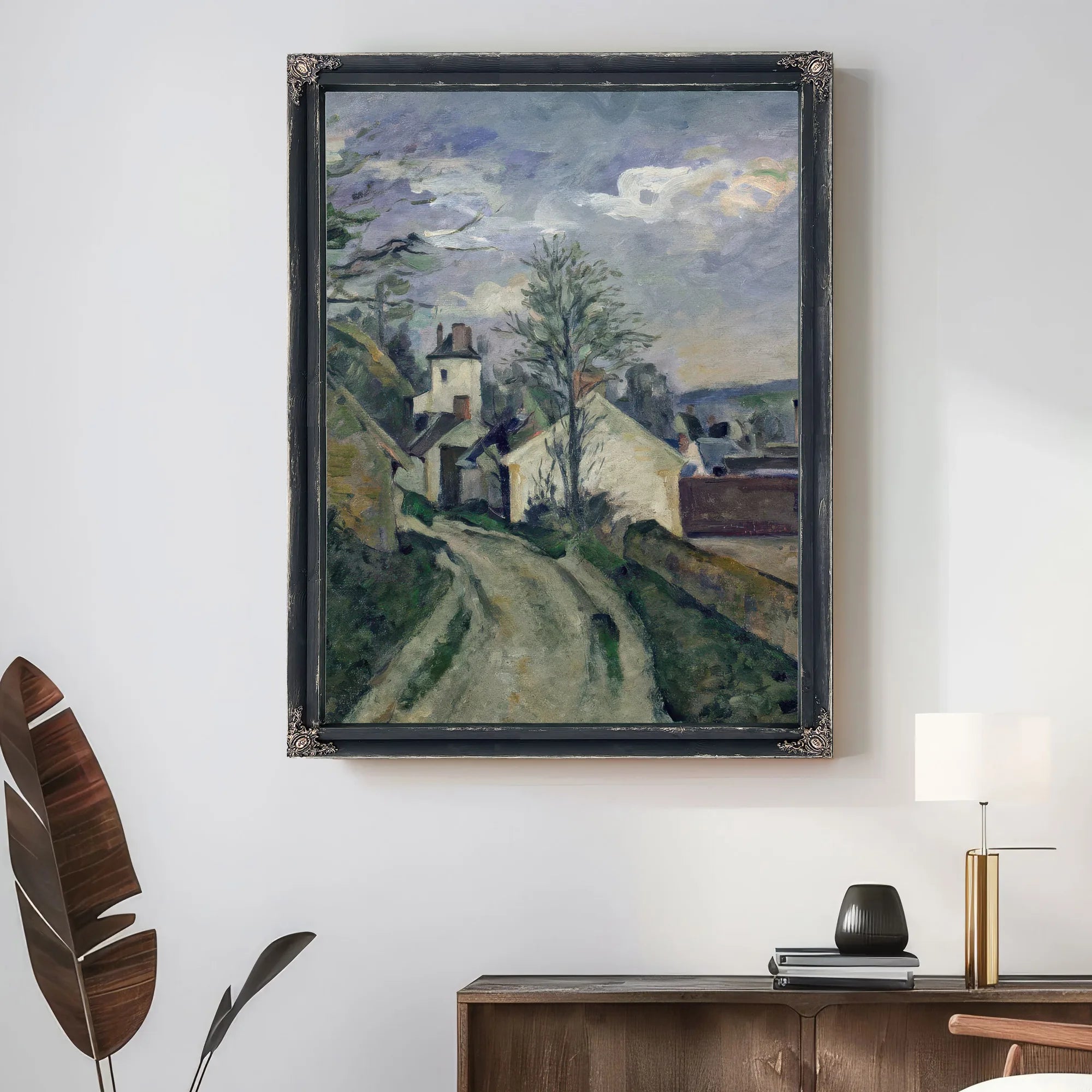 The House Of Doctor Gachet (1828 1909) At Auvers By Paul Cezanne Fine Art Print