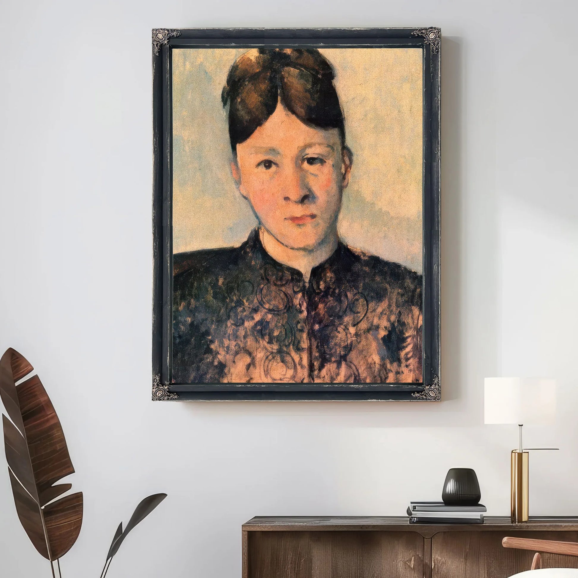 Portrait Of Madame Cezanne 1885 By Paul Cezanne Fine Art Print