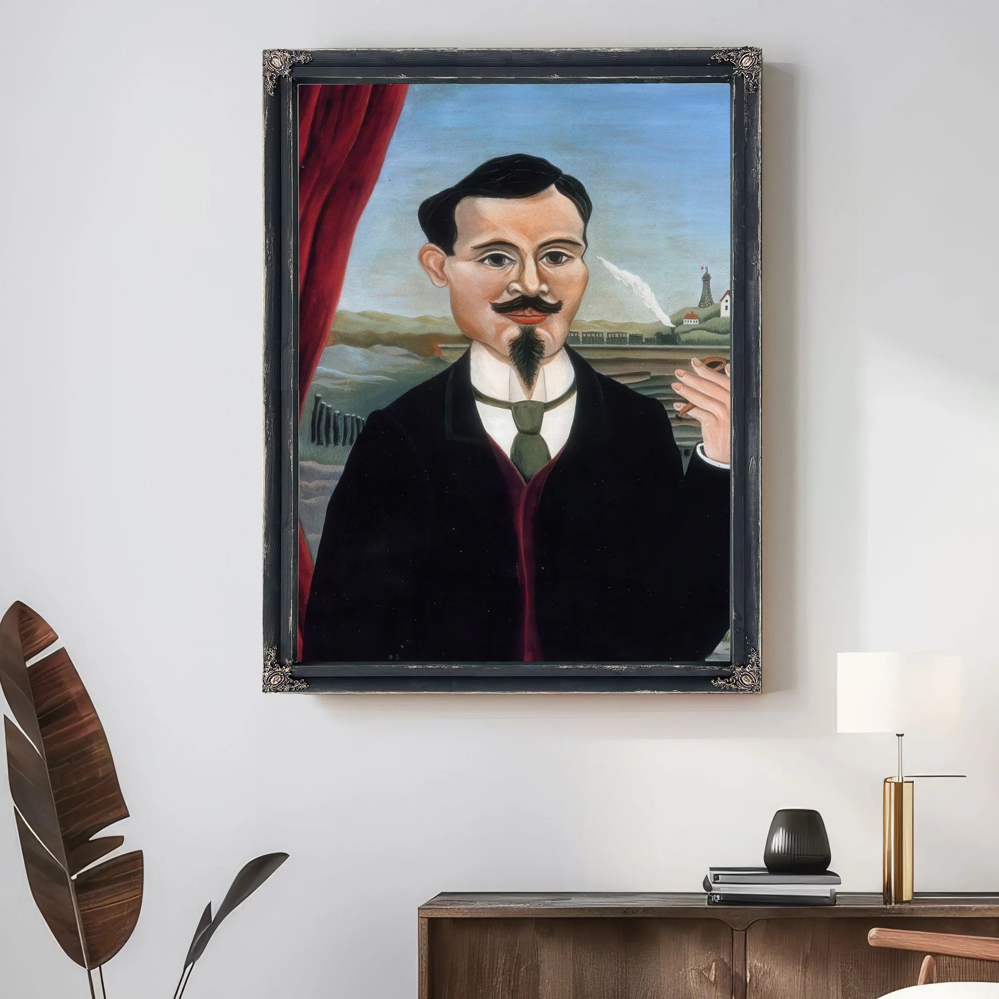 Portrait Of Leon Paul Fargue By Henri Rousseau Fine Art Print