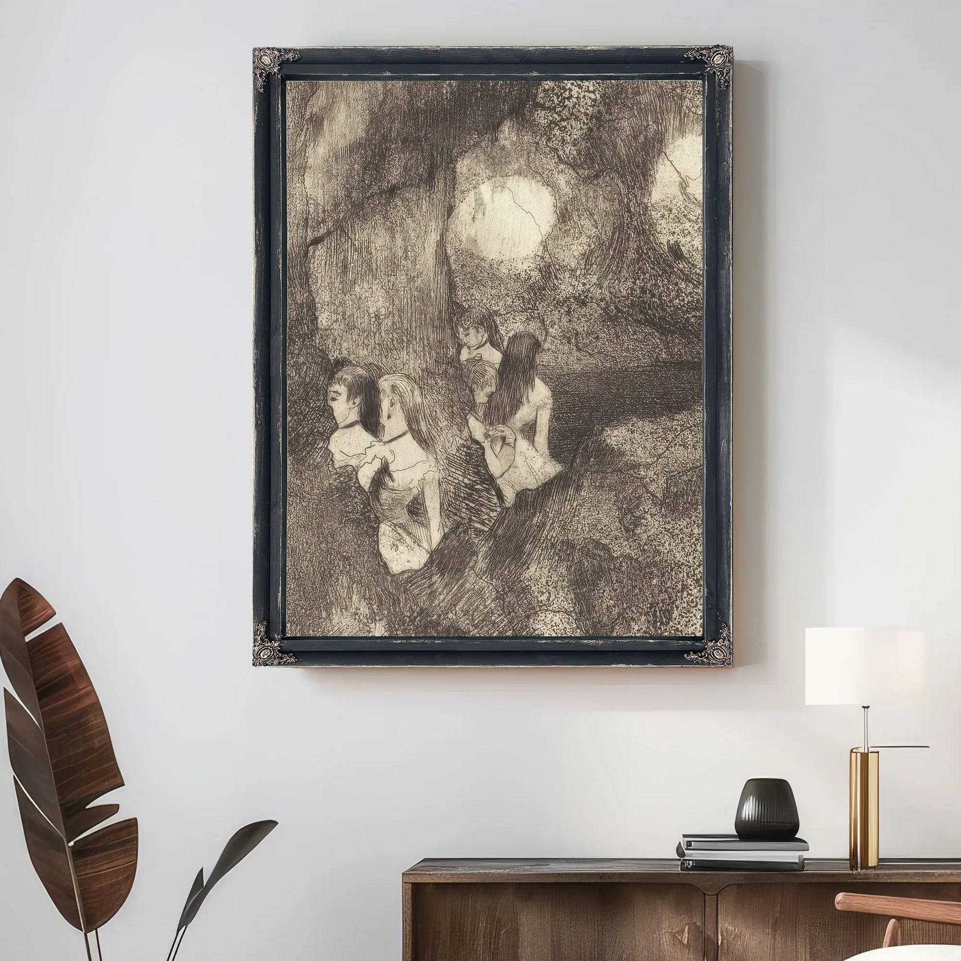 Dancers In The Wings (Danseuses Dans La Coulisse) By Edgar Degas Fine Art Print