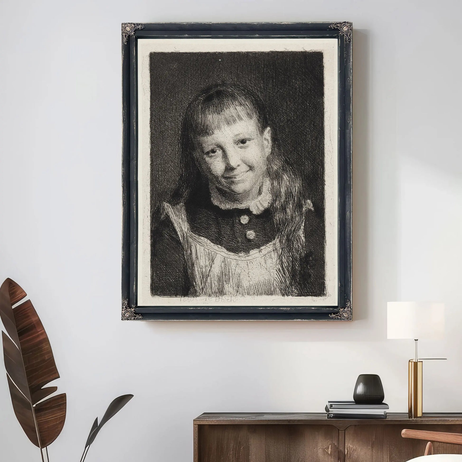 The Laughing Girl Portrait Of Ida Alma Bloch by Carl Bloch
