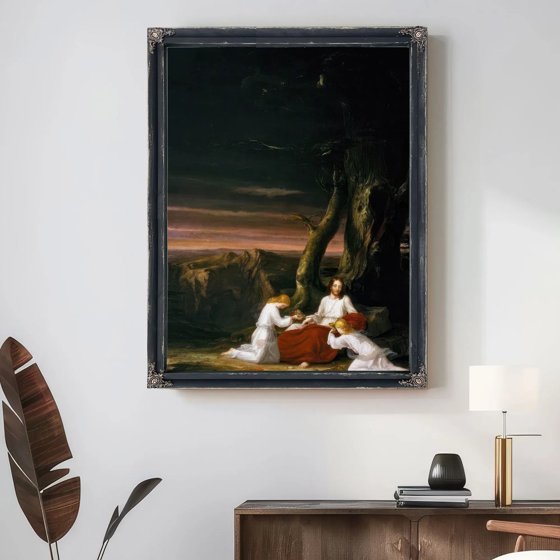 Angels Ministering To Christ In The Wilderness By Thomas Cole Fine Art Print