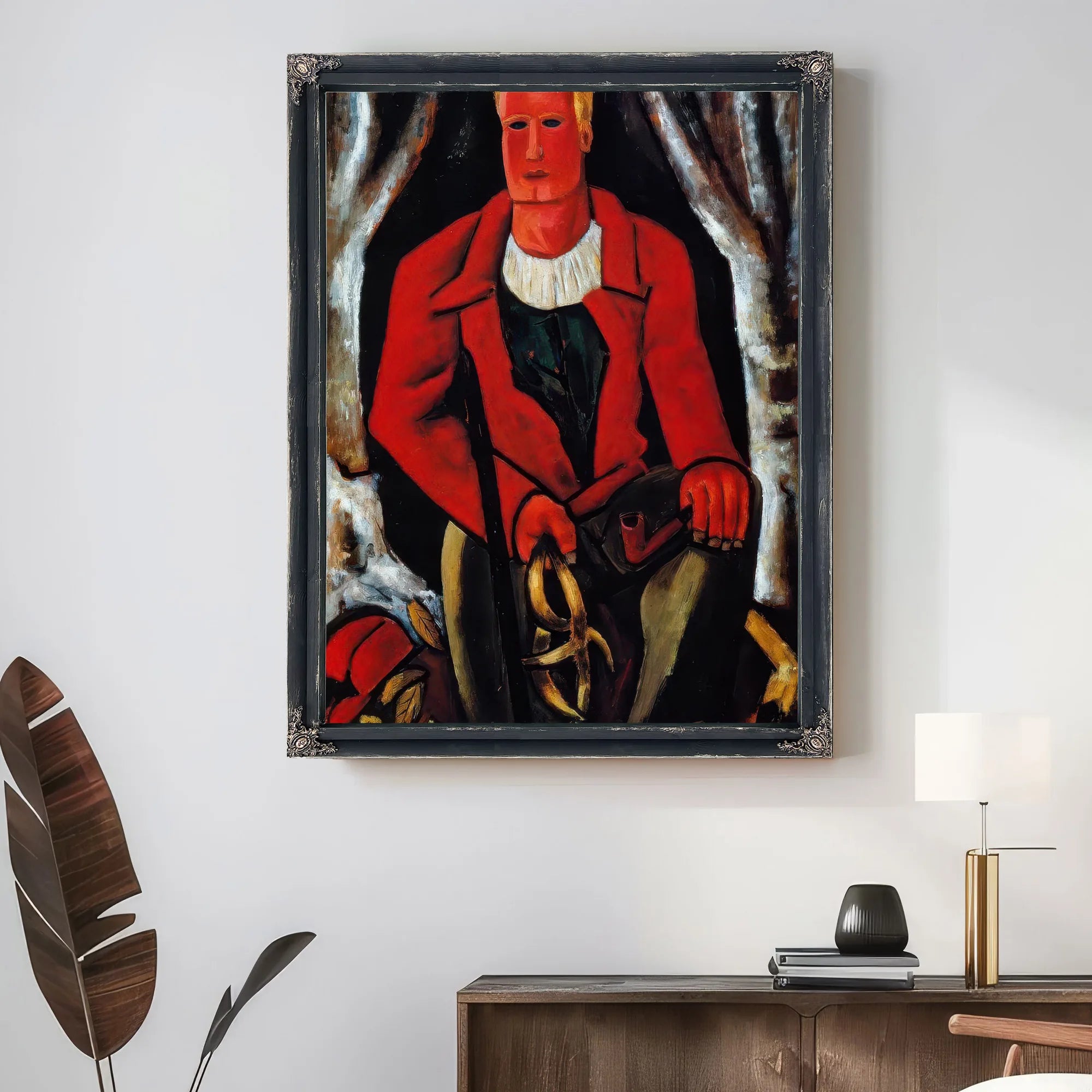 Young Hunter Hearing Call To Arms By Marsden Hartley Fine Art Print