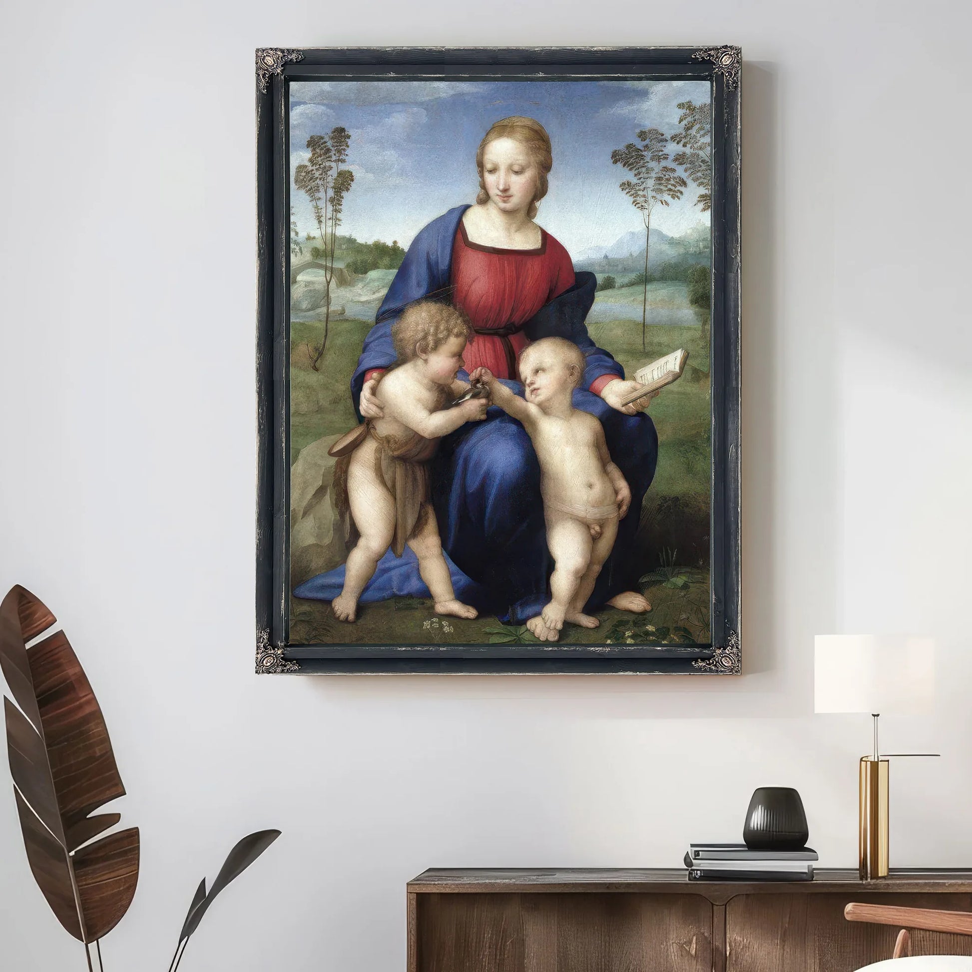 Madonna Del Cardellino (Madonna Of The Goldfinch) By Raphael Fine Art Print