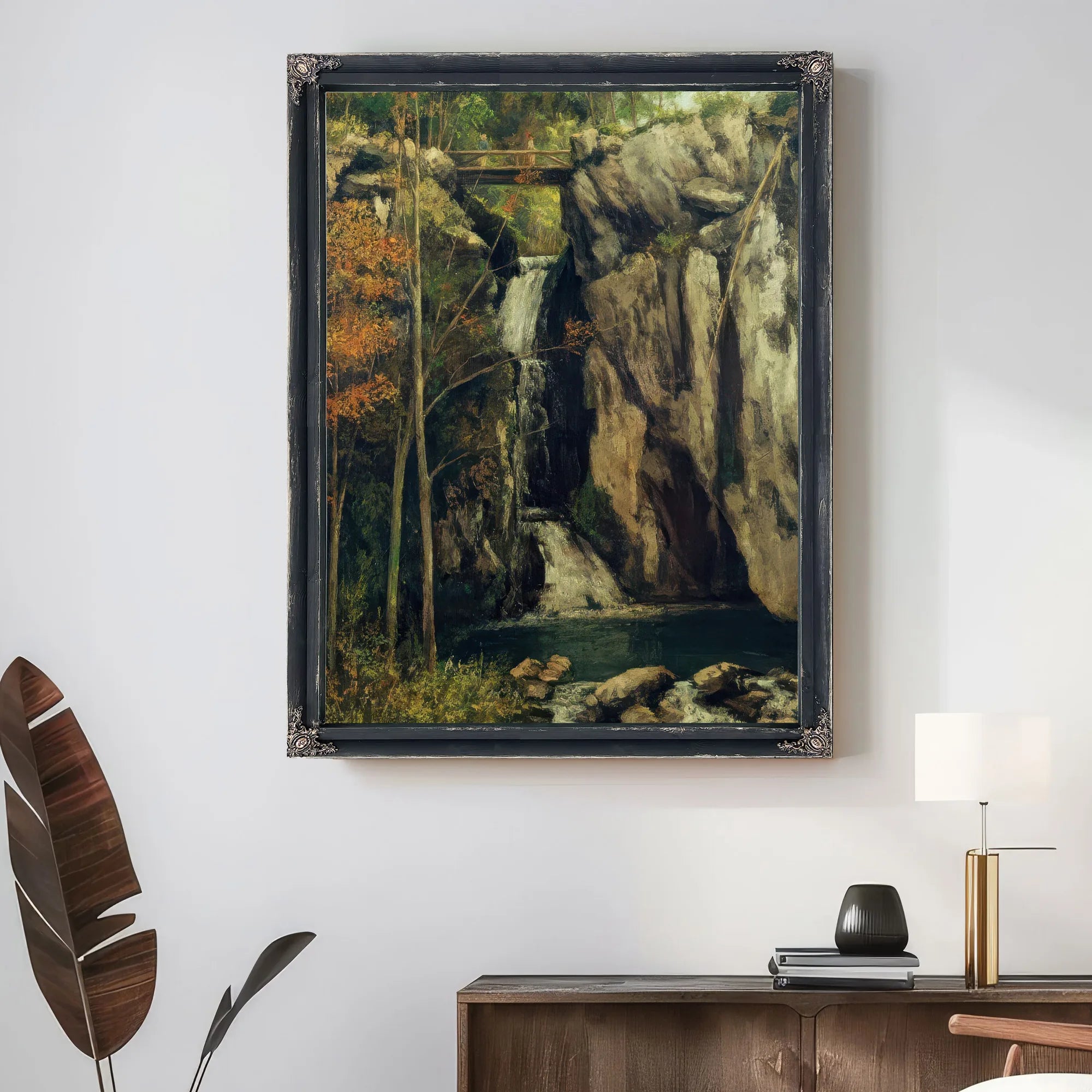 The Chasm At Conches By Jean Desire Gustave Courbet Fine Art Print