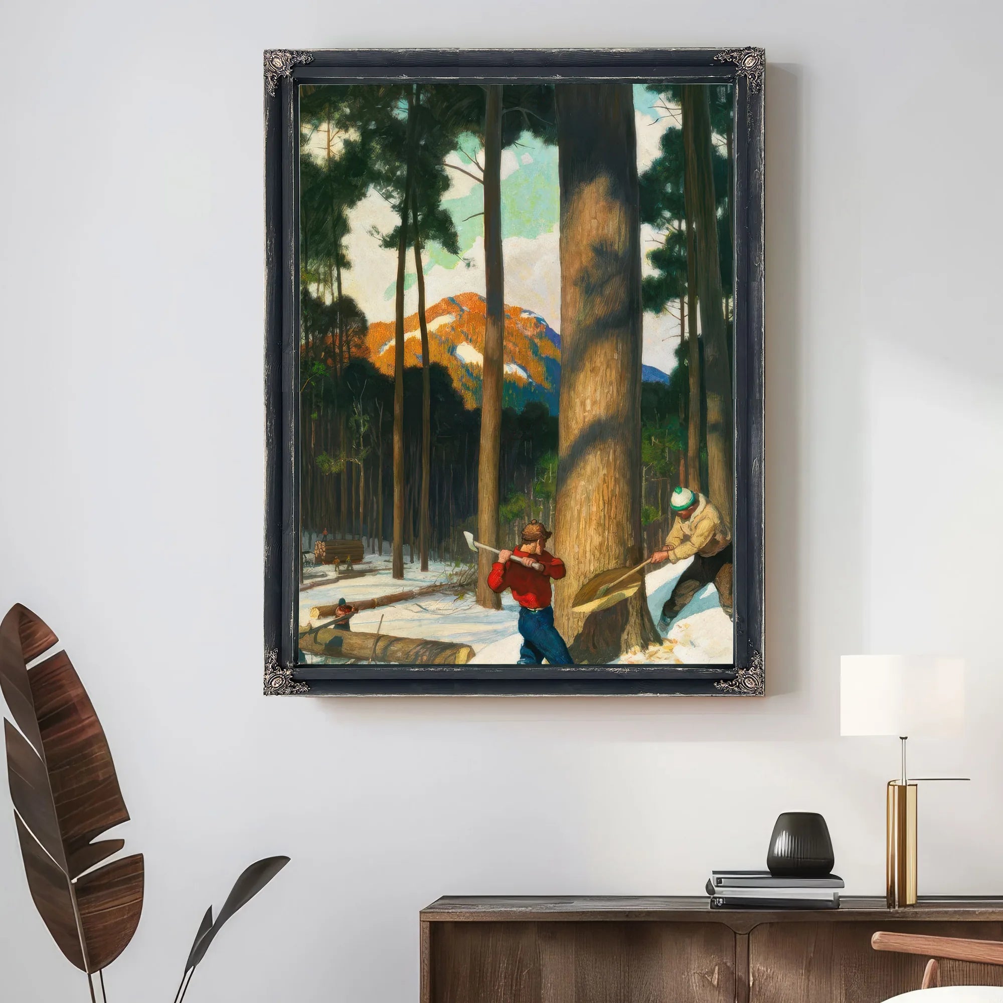 Lumber (2) By NC Wyeth Fine Art Print