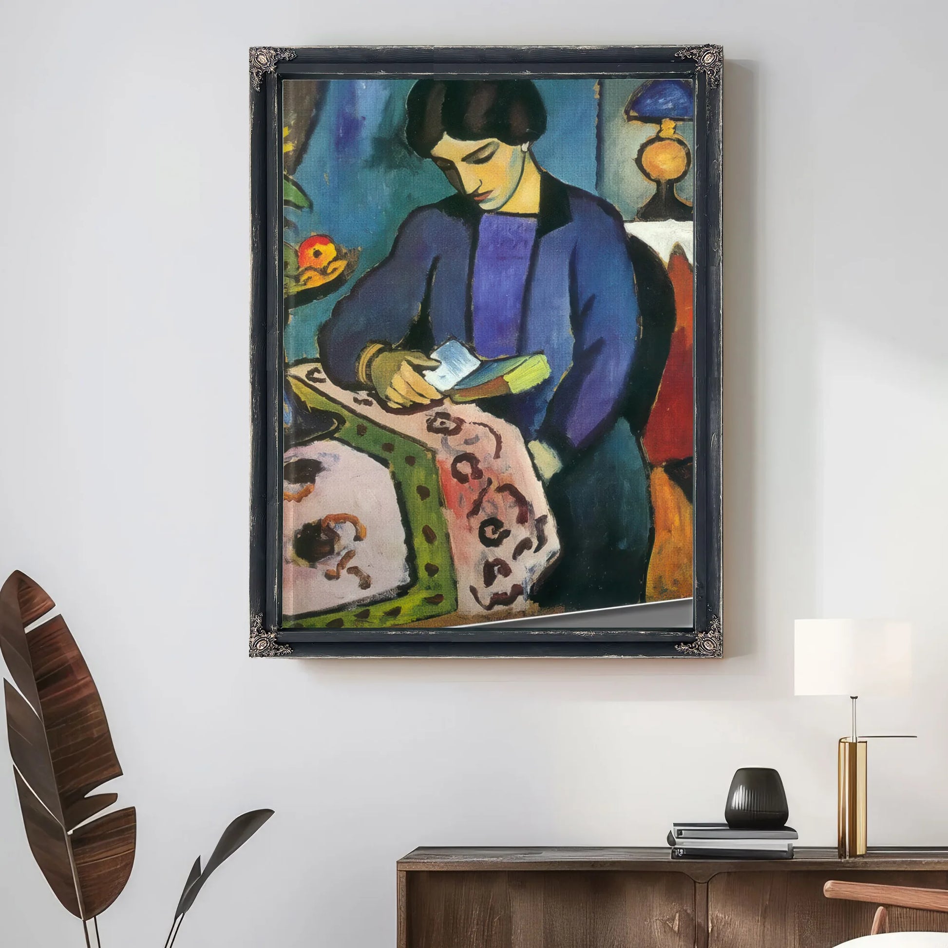 The Painters Wife By August Macke Fine Art Print
