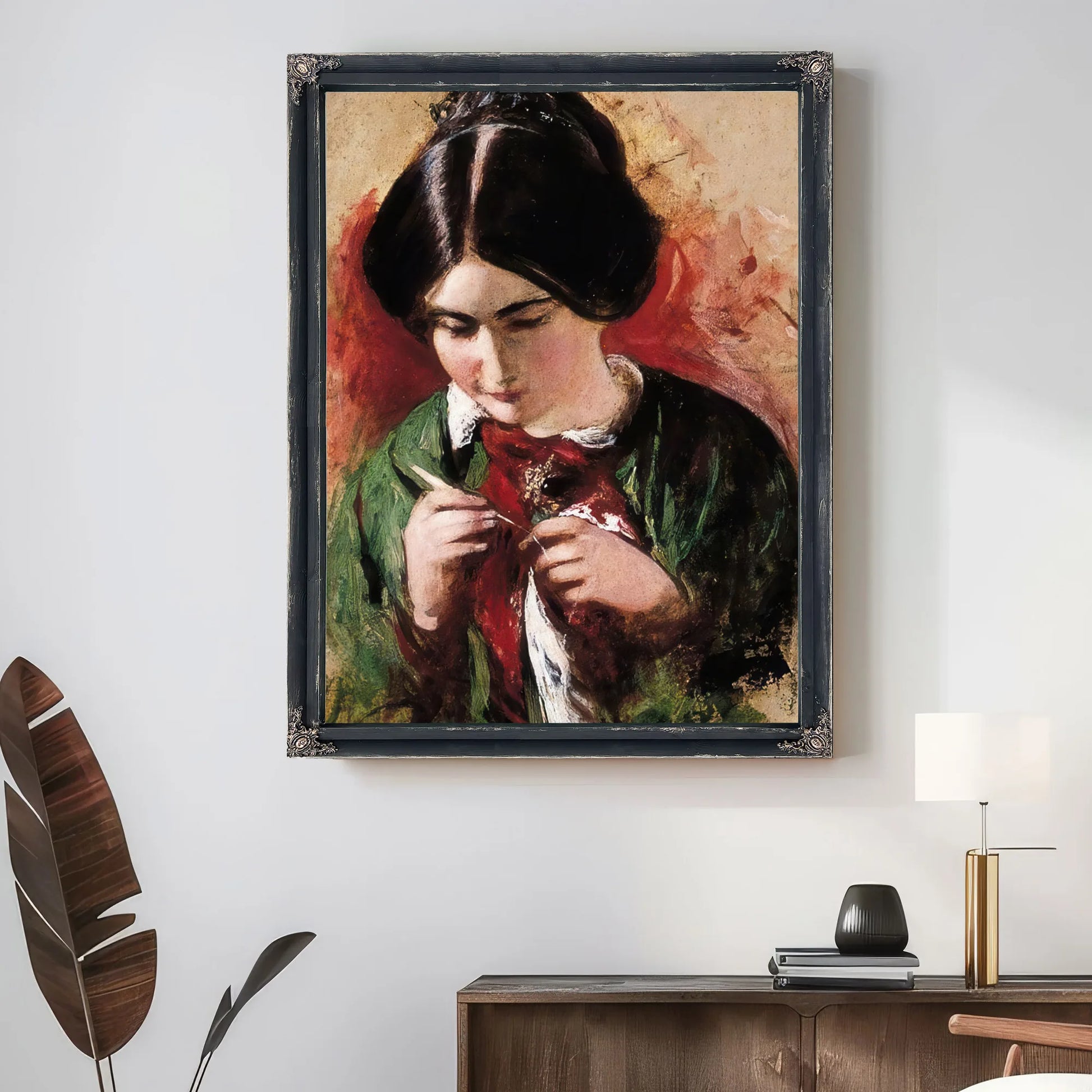 The Crochet Worker(Also Known As Mary Ann Purdon) By William Etty Fine Art Print
