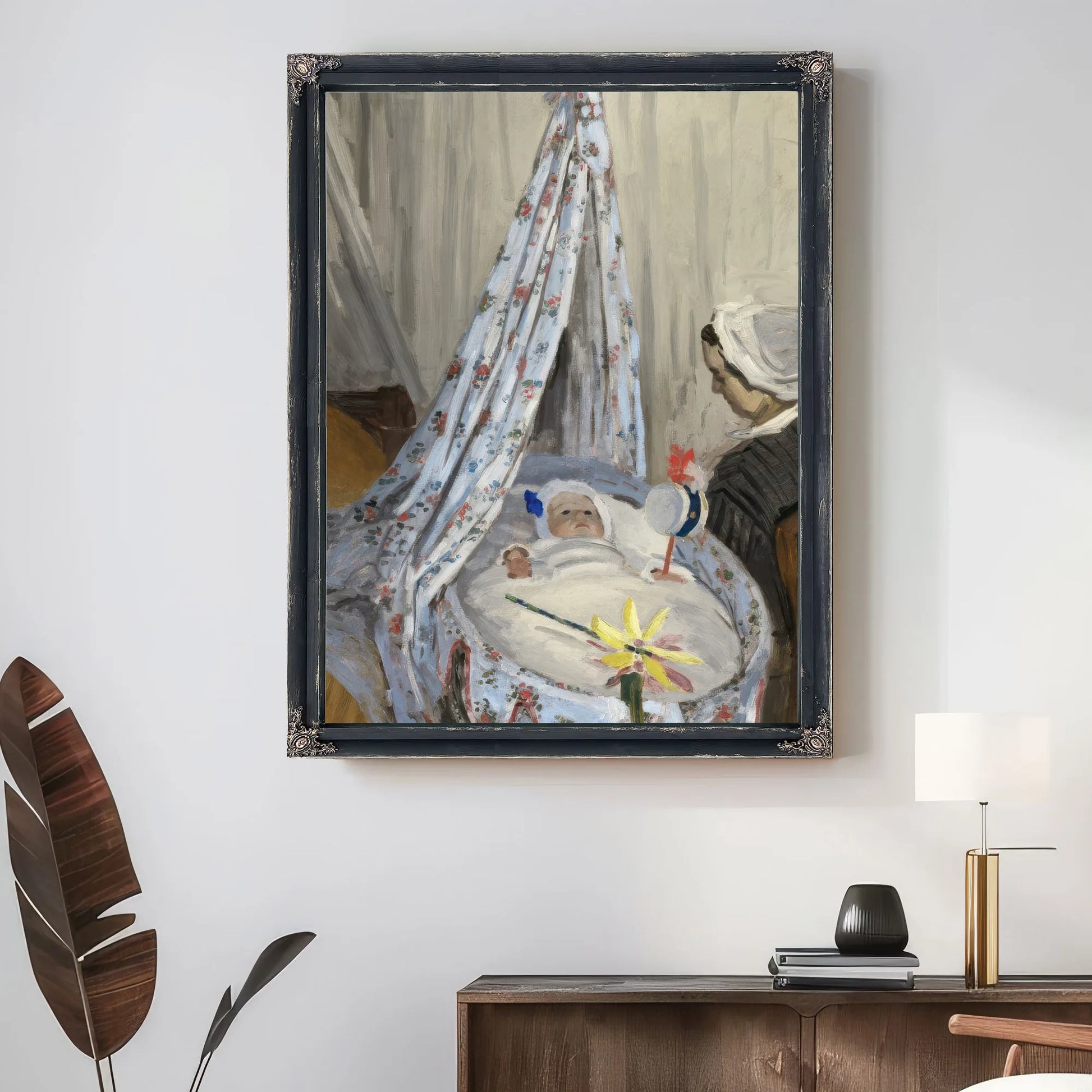 The Cradle Camille With The Artist's Son Jean By Claude Monet Fine Art Print
