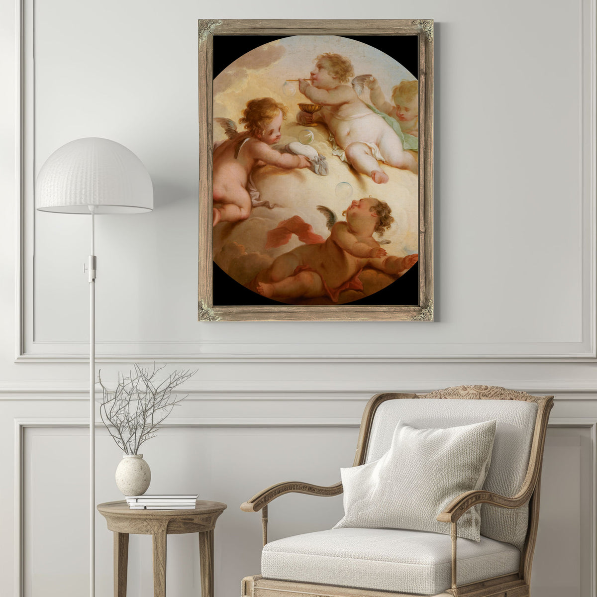 Putti 3 By Hendrik Willem Schweickhardt