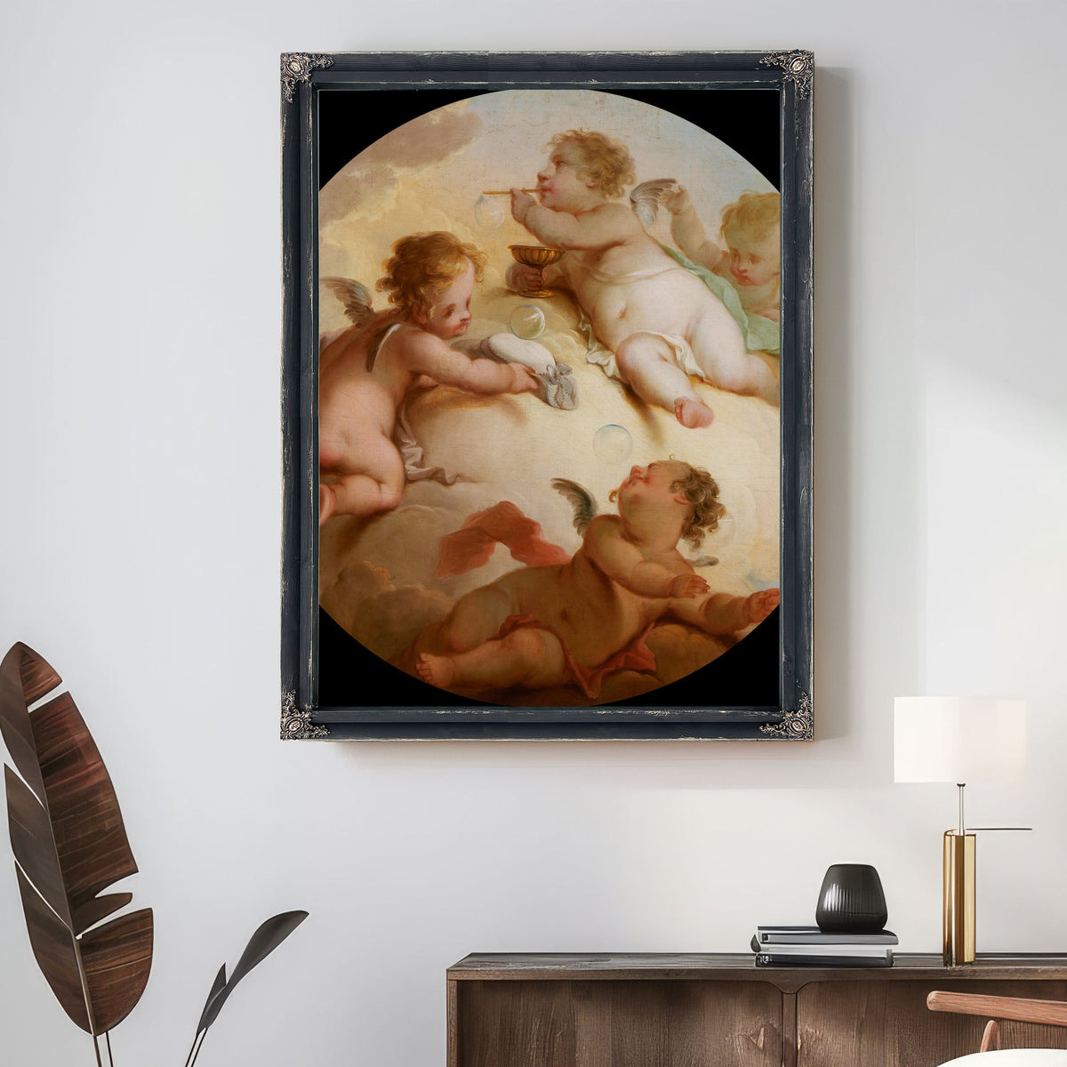 Putti 3 By Hendrik Willem Schweickhardt