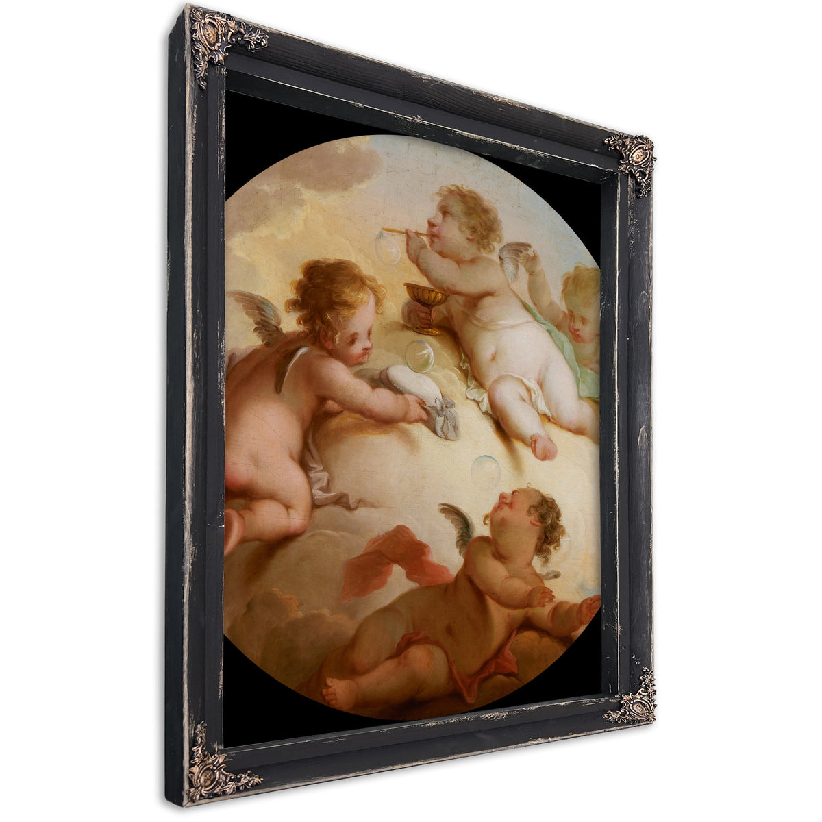 Putti 3 By Hendrik Willem Schweickhardt