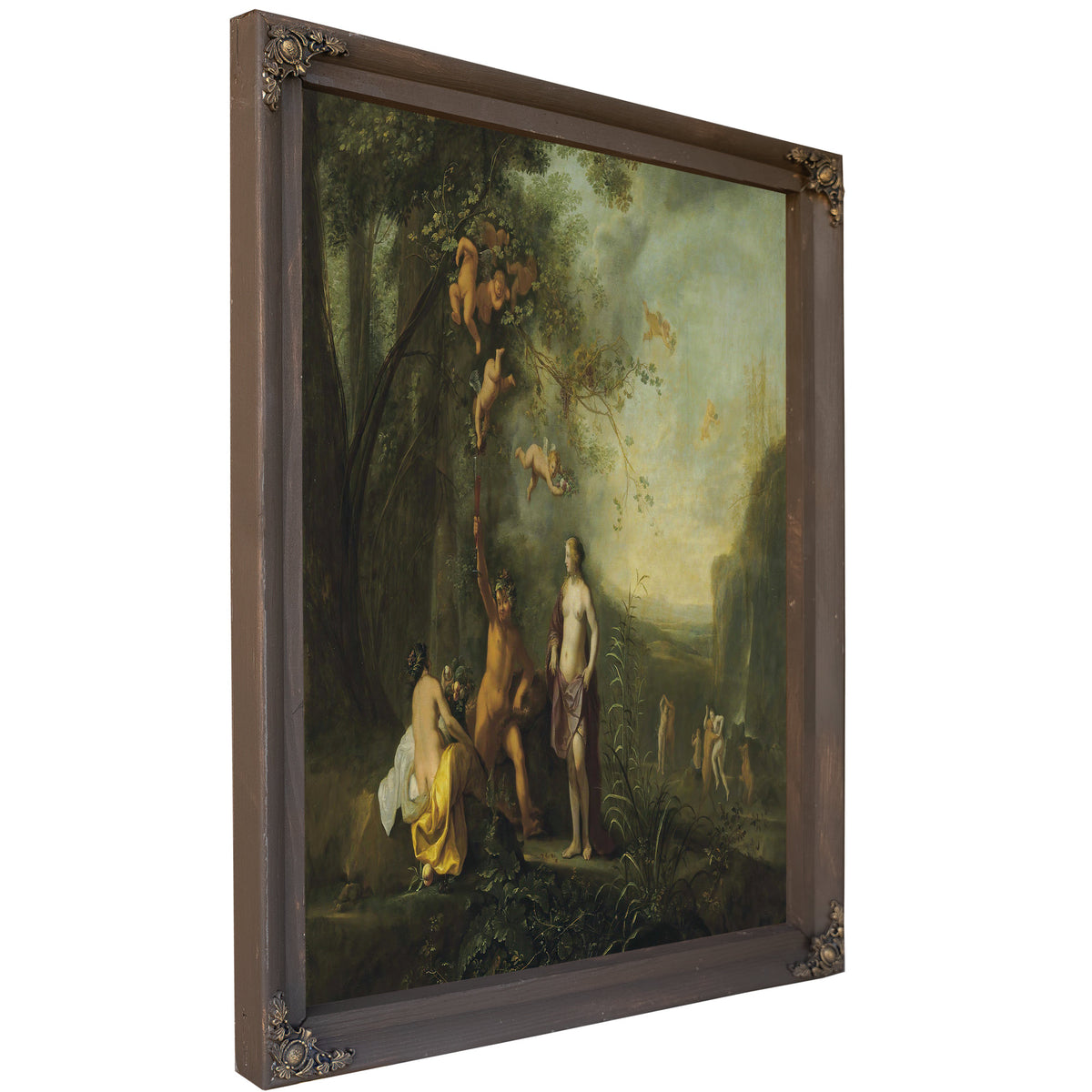 Bacchus Venus And Ceres Under A Grapevine In A Pastoral Landscape With Putti Nym By Cornelis Van Poelenburch