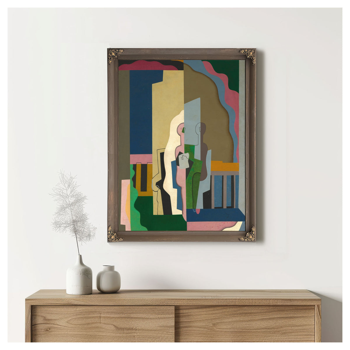 Lavans Les Saint Claude Jura Femmes Au Balcon By Georges Valmier