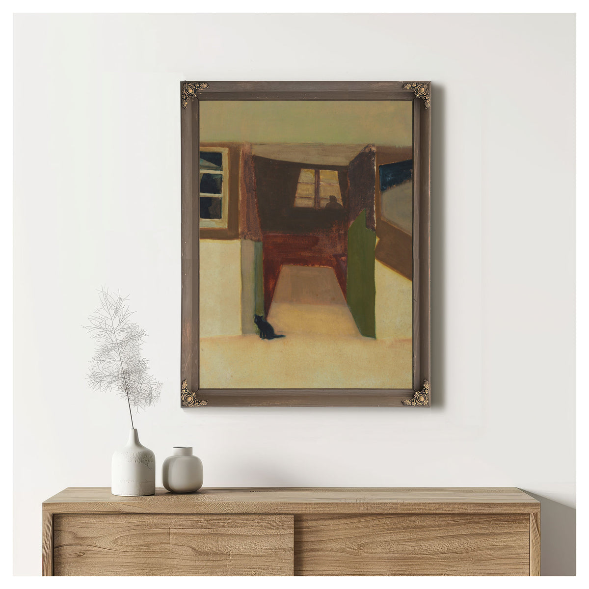 Zijn Huis Te Stanton Saint Bernard By Constant Permeke