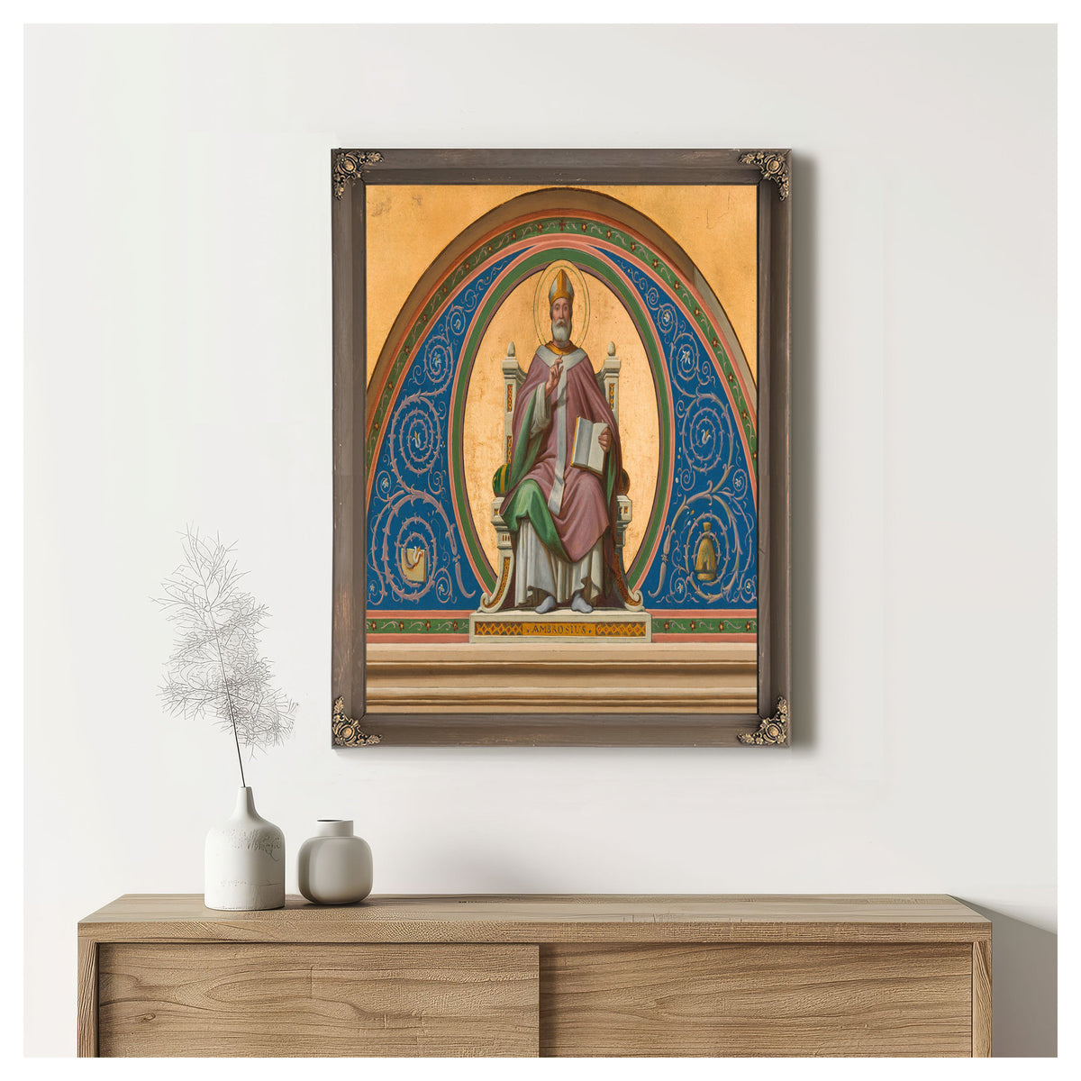 Saint Ambroise By Joseph-Frédéric-Charles Soulacroix