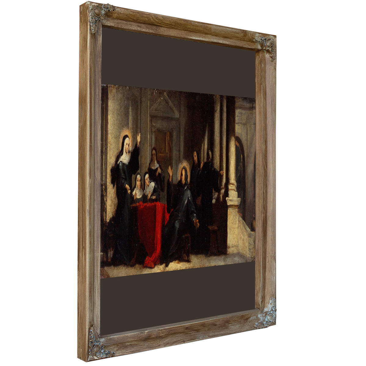 Sainte Scolastique Obtenant Du Ciel Une Pluie Accompagnee De Tonnerre Pour Empec By Louis Galloche