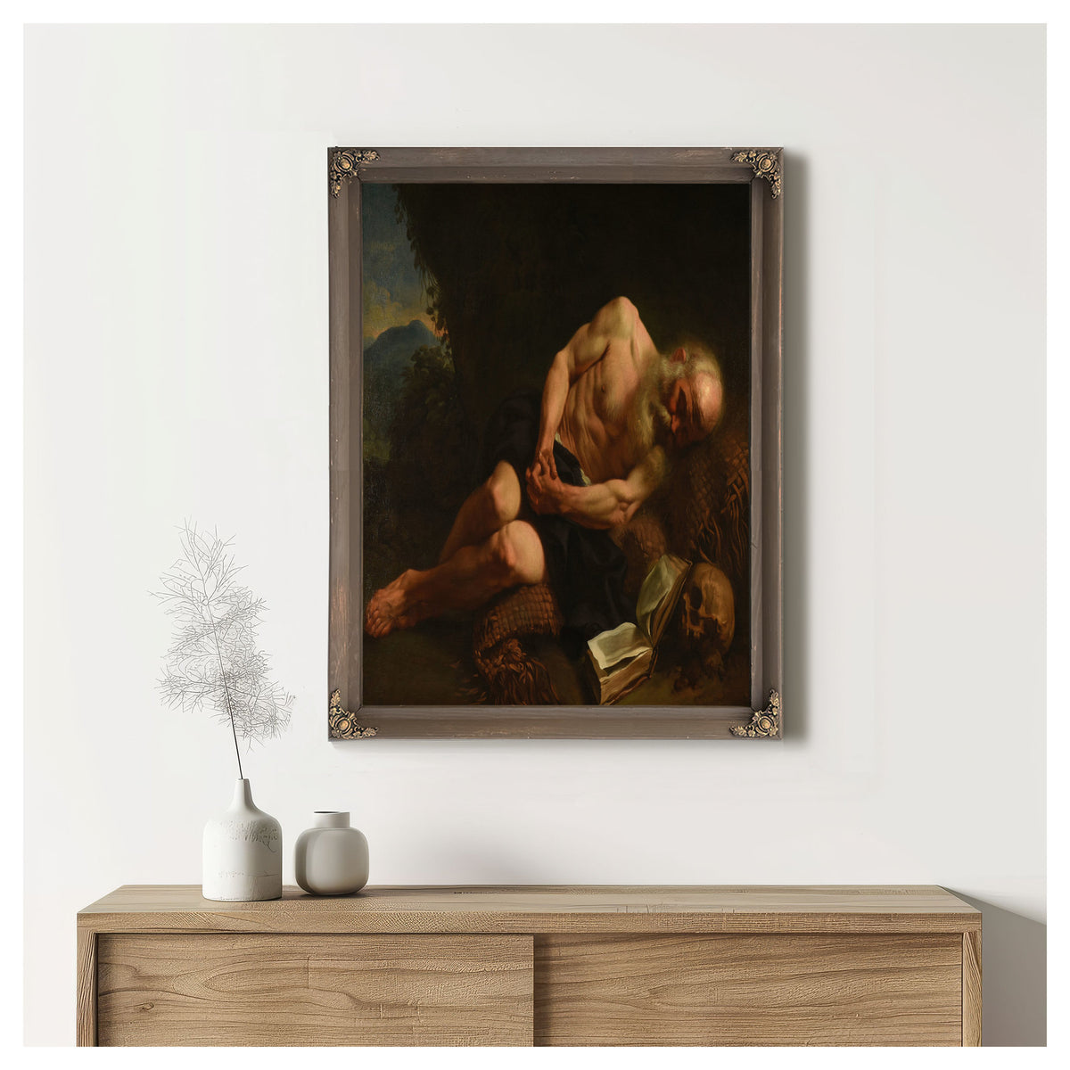 Saint Jerome 36 By Joseph-Marie Vien