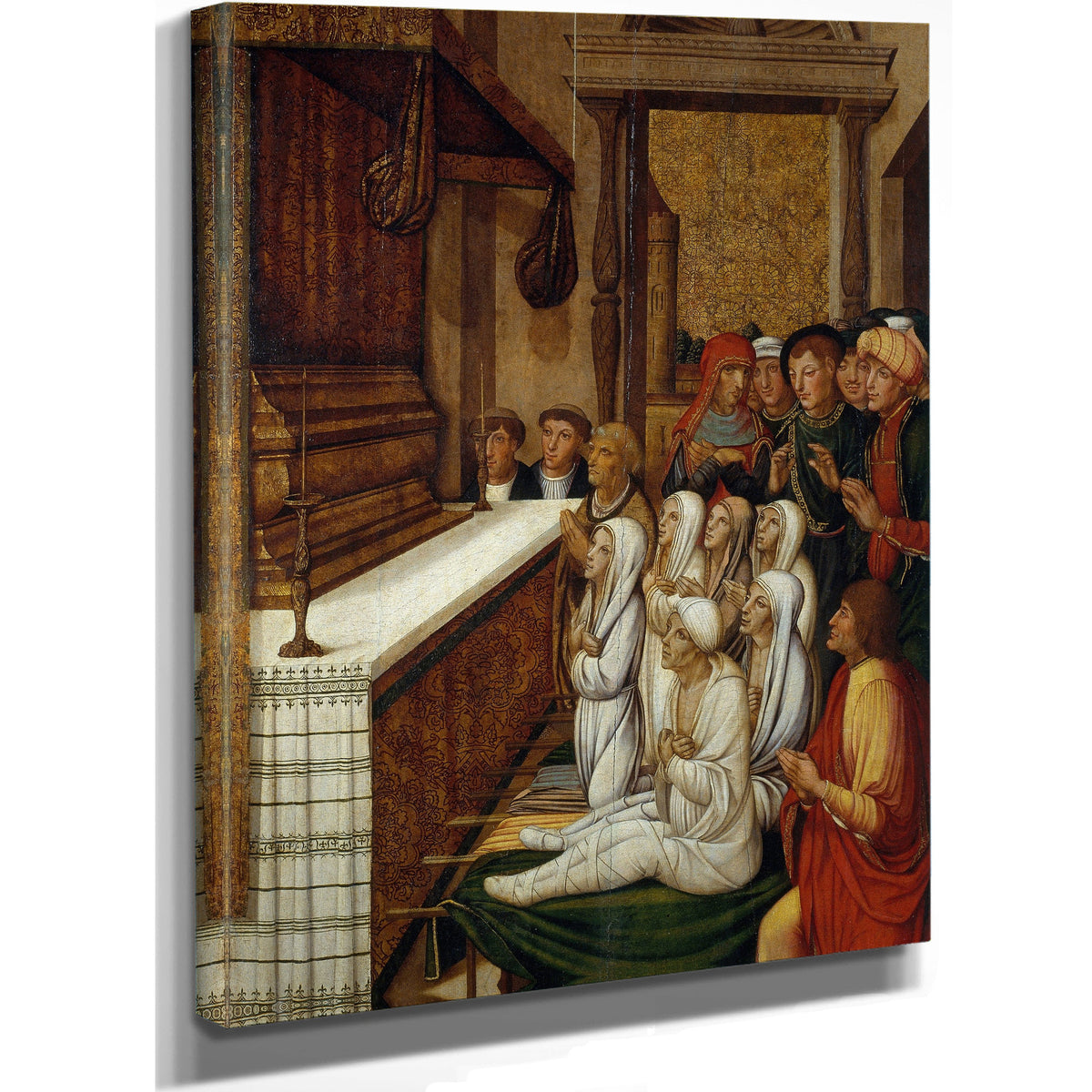Six Resurrections Before The Relics Of Saint Stephen By Pere Gascó