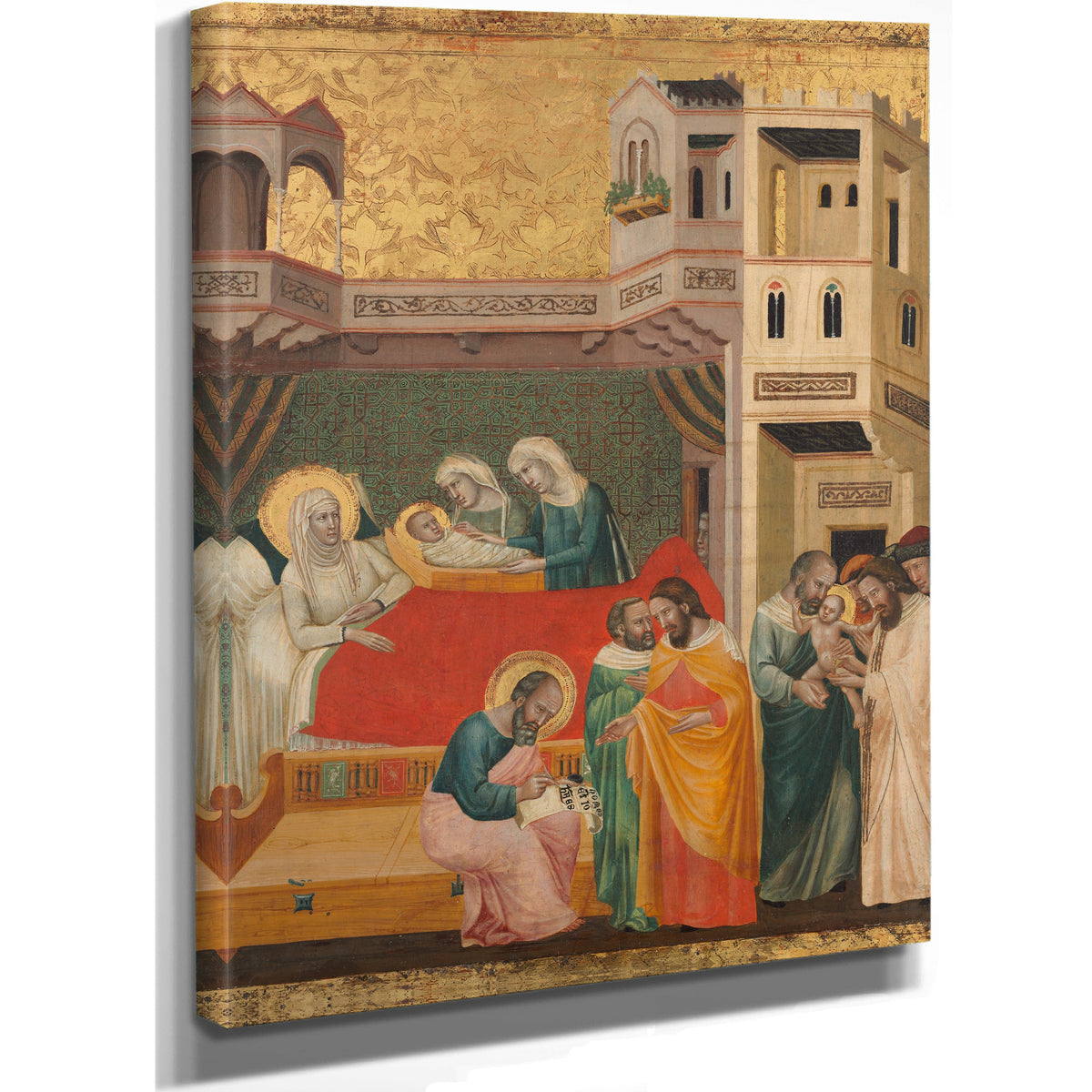 The Birth Naming And Circumcision Of Saint John The Baptist By Giovanni Baronzio