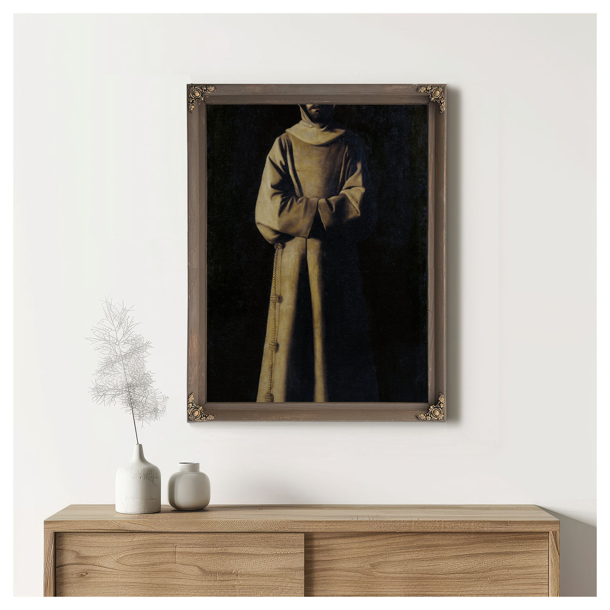 Saint Francis Of Assisi According To Pope Nicholas Vs Vision By Francisco de Zurbarán
