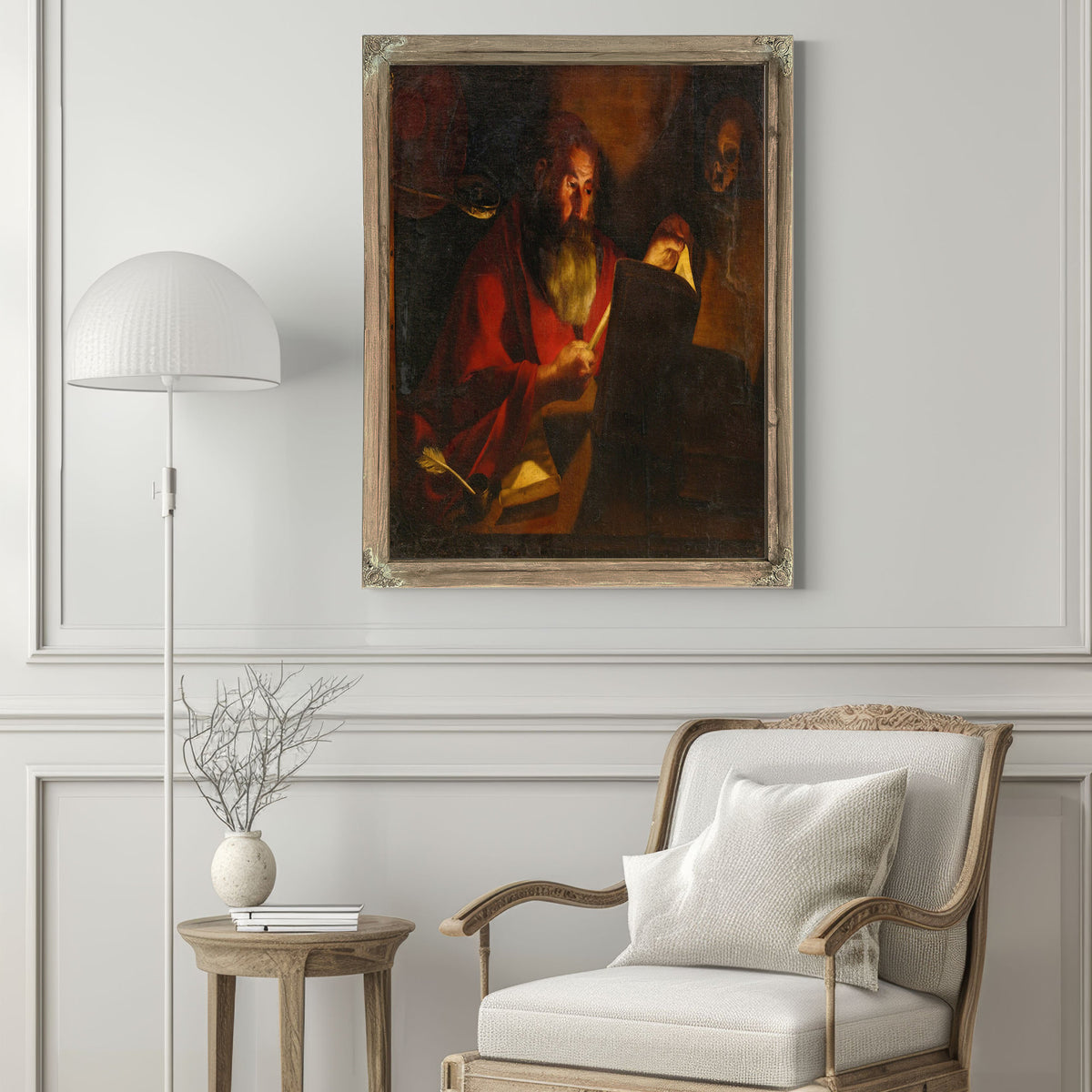 Saint Jerome 17 By Follower of Gerrit van Honthorst